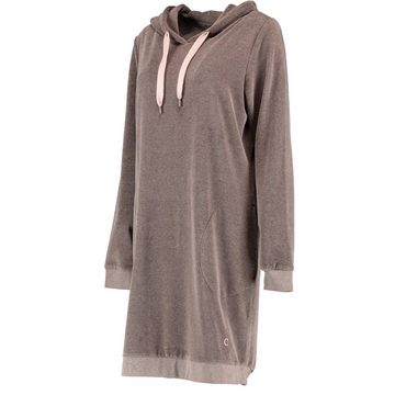 Cawö Home Damenbademantel Active Hoodie 820 Kapuze Velours, Kapuze, 60% Polyester, 40% Baumwolle