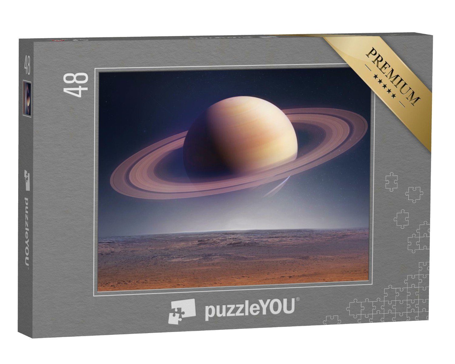 puzzleYOU Puzzle Fantasy: Saturn, 48 Puzzleteile, puzzleYOU-Kollektionen Planeten