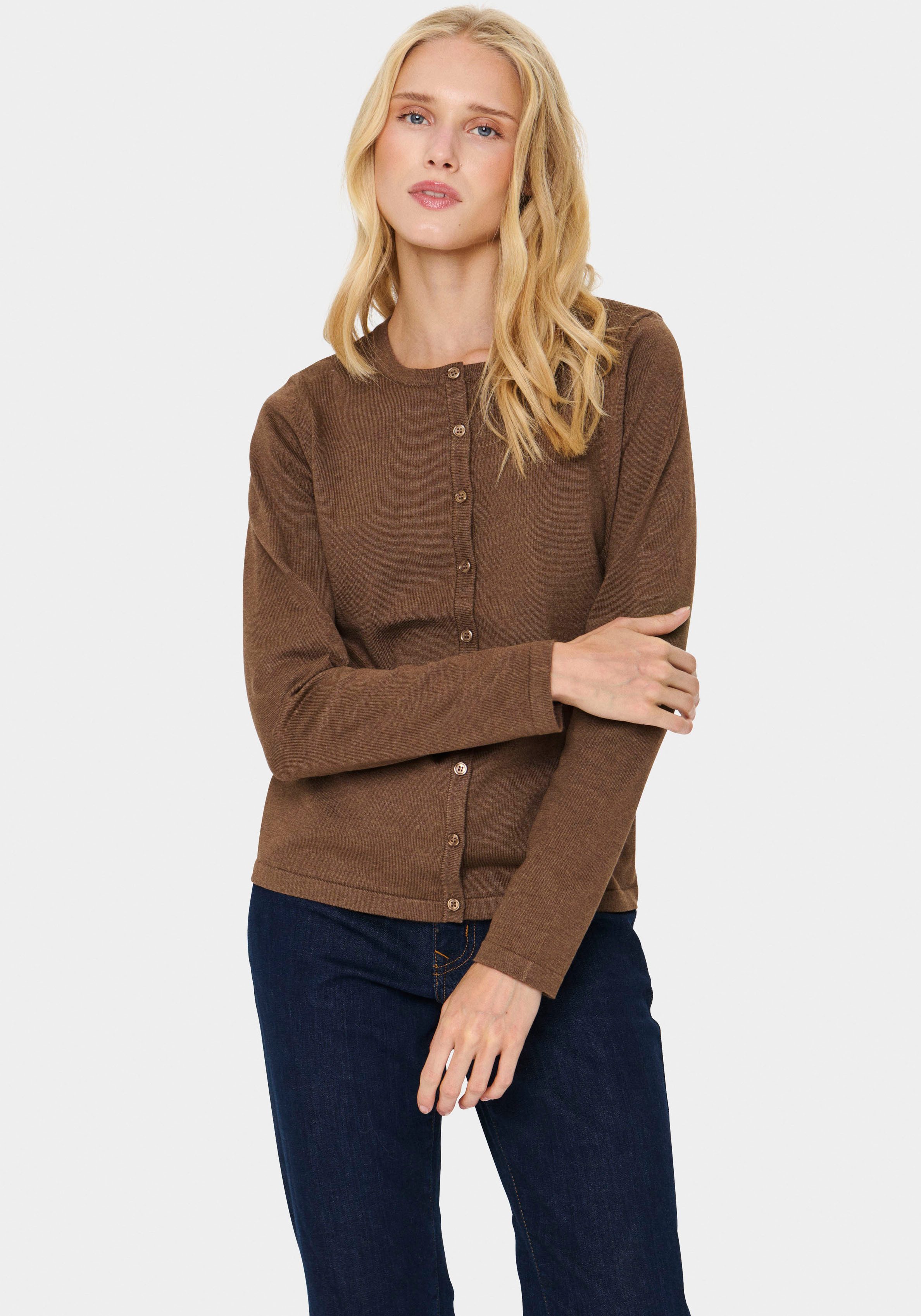 Strickjacke A8661, MilaSZ R-Neck Cardigan