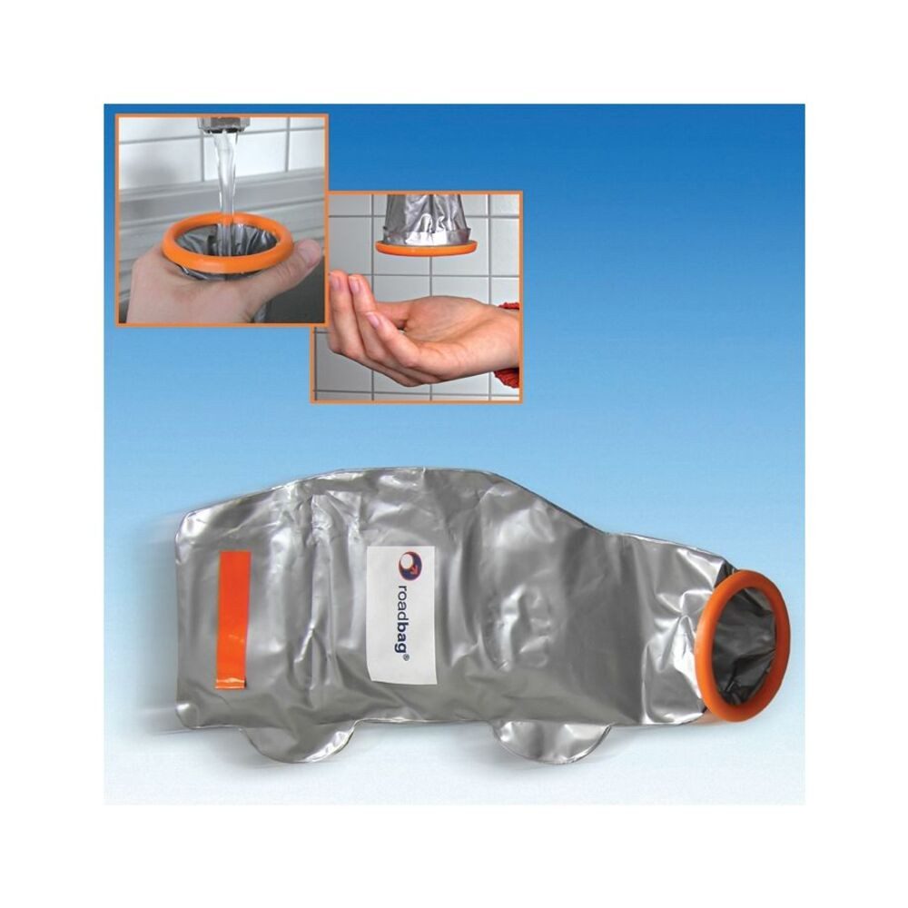 DocMed Urinbeutel roadbag Taschen-WC für Männer (Sofort einsatzbereit ohne Vorbereitung, 1 St., Praktisch, Leichtes Gewicht), Ideal für Unterwegs