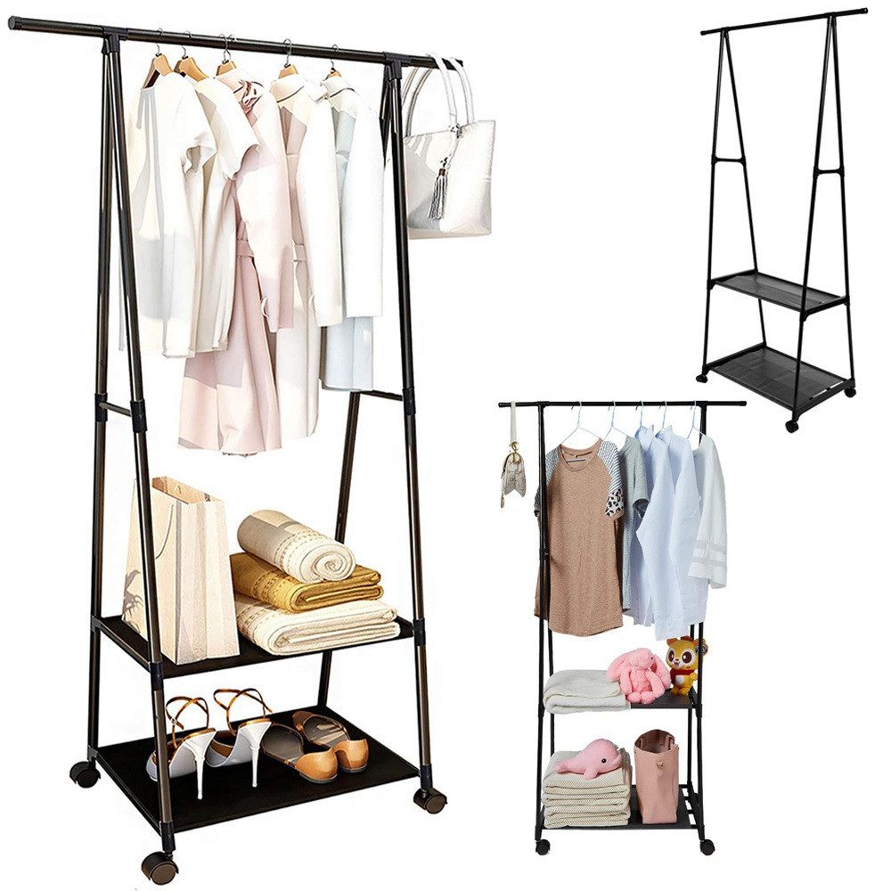Kleiderständer Kleiderständer Wäscheständer Kleiderstange Rollgarderobe Garderobenstä