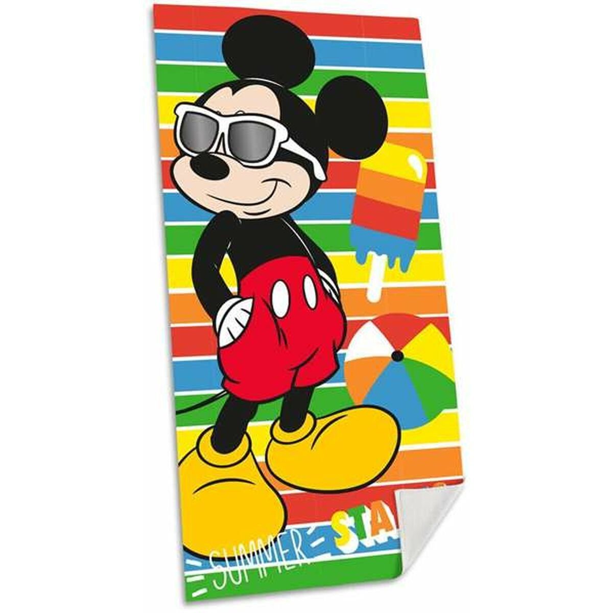 Disney Mickey Mouse Handtuch 140 Mickey Strandbadetuch Mouse x cm 70