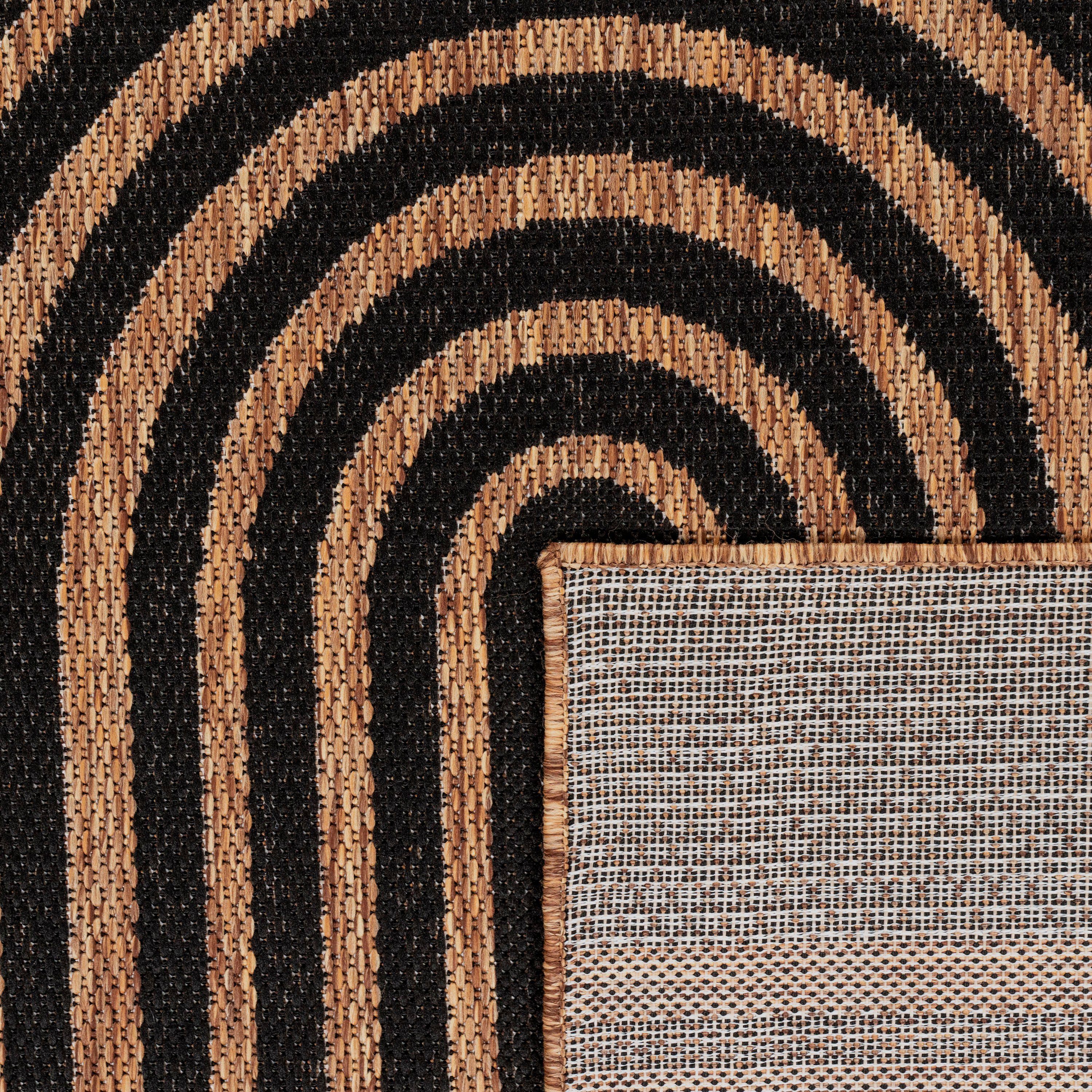 rechteckig, In- Illusion Teppich Scandi 328, geeignet Flachgewebe, Outdoor Paco und Höhe: natur 4 Look, Home, mm,