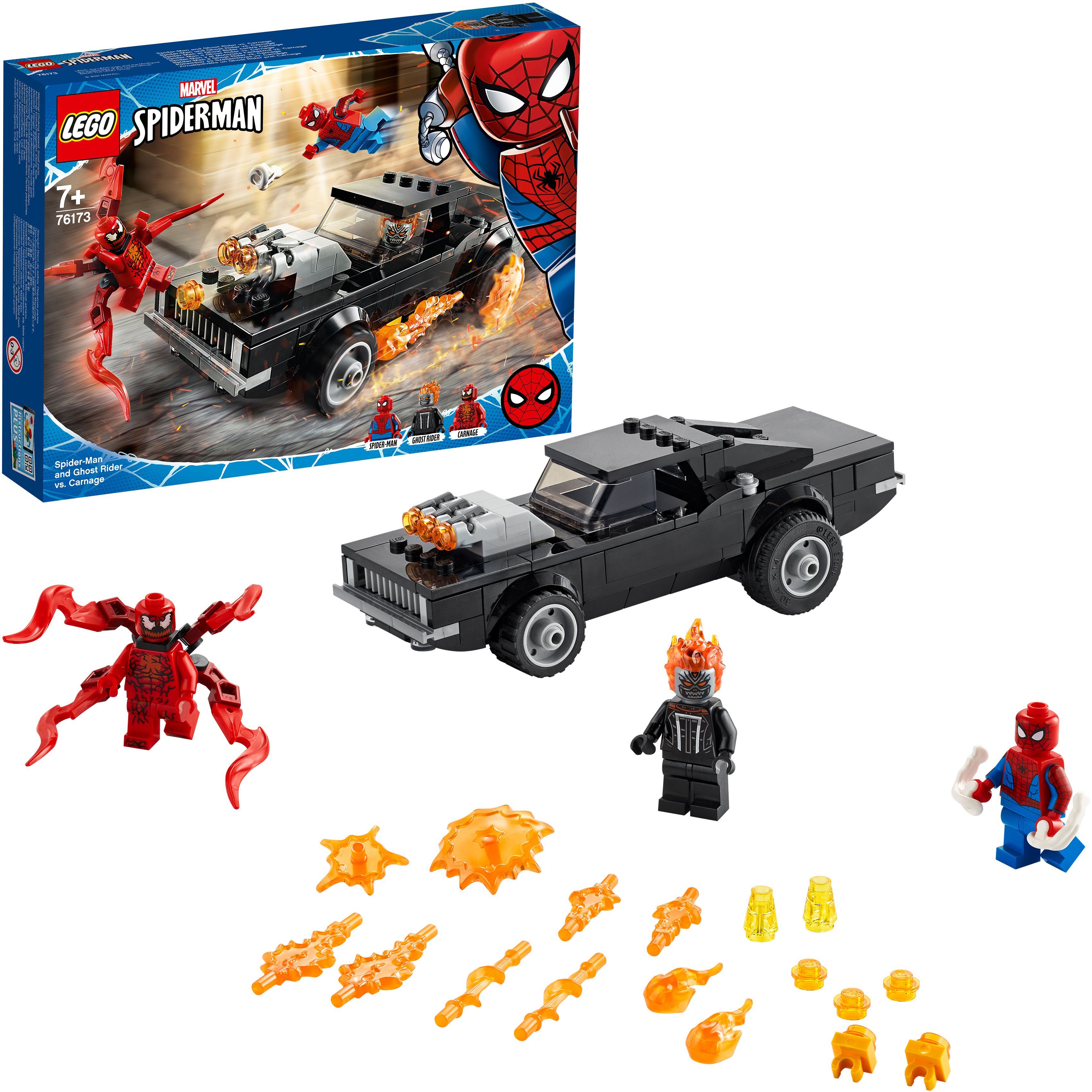 Image of LEGO® Konstruktionsspielsteine »Spider-Man und Ghost Rider vs. Carnage (76173), LEGO® Marvel Super Heroes™«, (212 St), Made in Europe