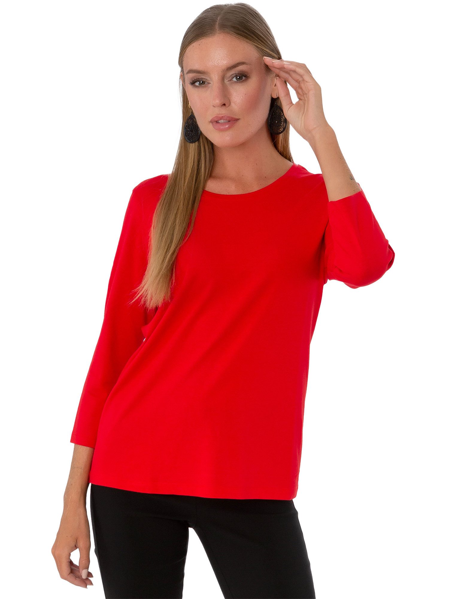 3/4-Arm-Shirt 193-1258, Estefania for woman Shirt Basic mit 3/4 Arm