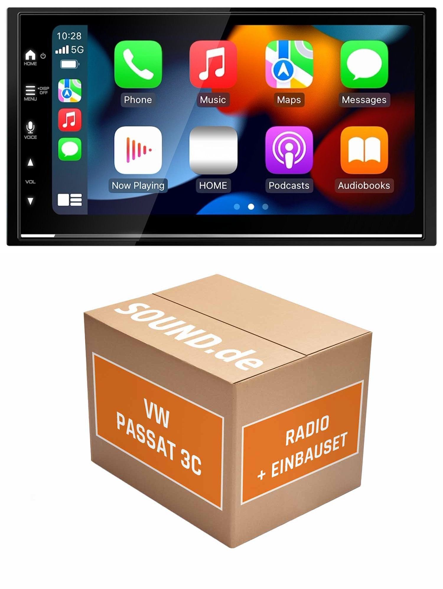 JUST SOUND best choice for caraudio Autoradio Einbauset Kenwood Kenwood DMX7722DABS VW Passat 3C Autoradio (Freisprecheinrichtung)