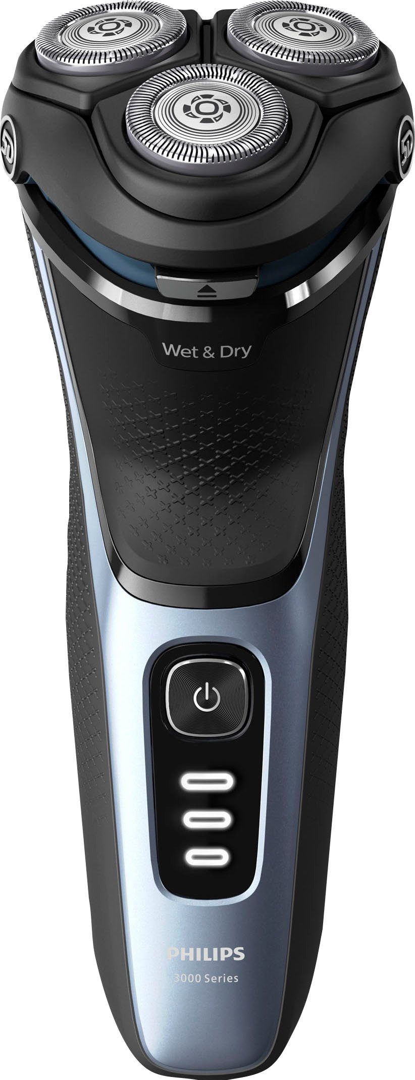 Philips Elektrorasierer Shaver Series 3000 S3243/12, Aufsätze: 1, ausklappbarer Präzisionstrimmer, 5-dimensional bewegl. Flex-Scherköpfe, Schutzkappe und Tasche schwarz