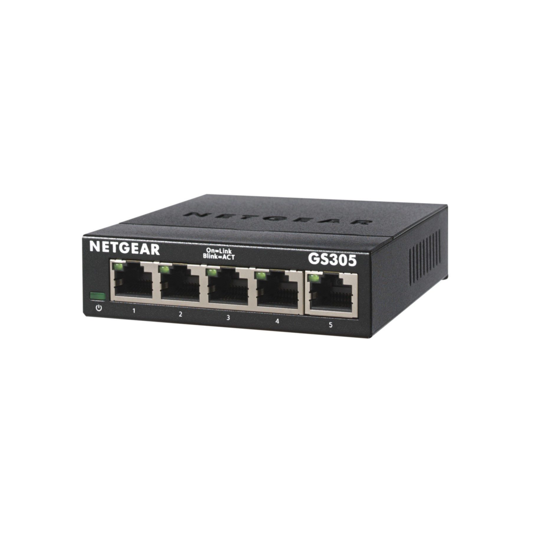 NETGEAR GS305 Switch 5 Port Gigabit Ethernet LAN Switch (Plug-and-Play Netzwer Netzwerk-Switch