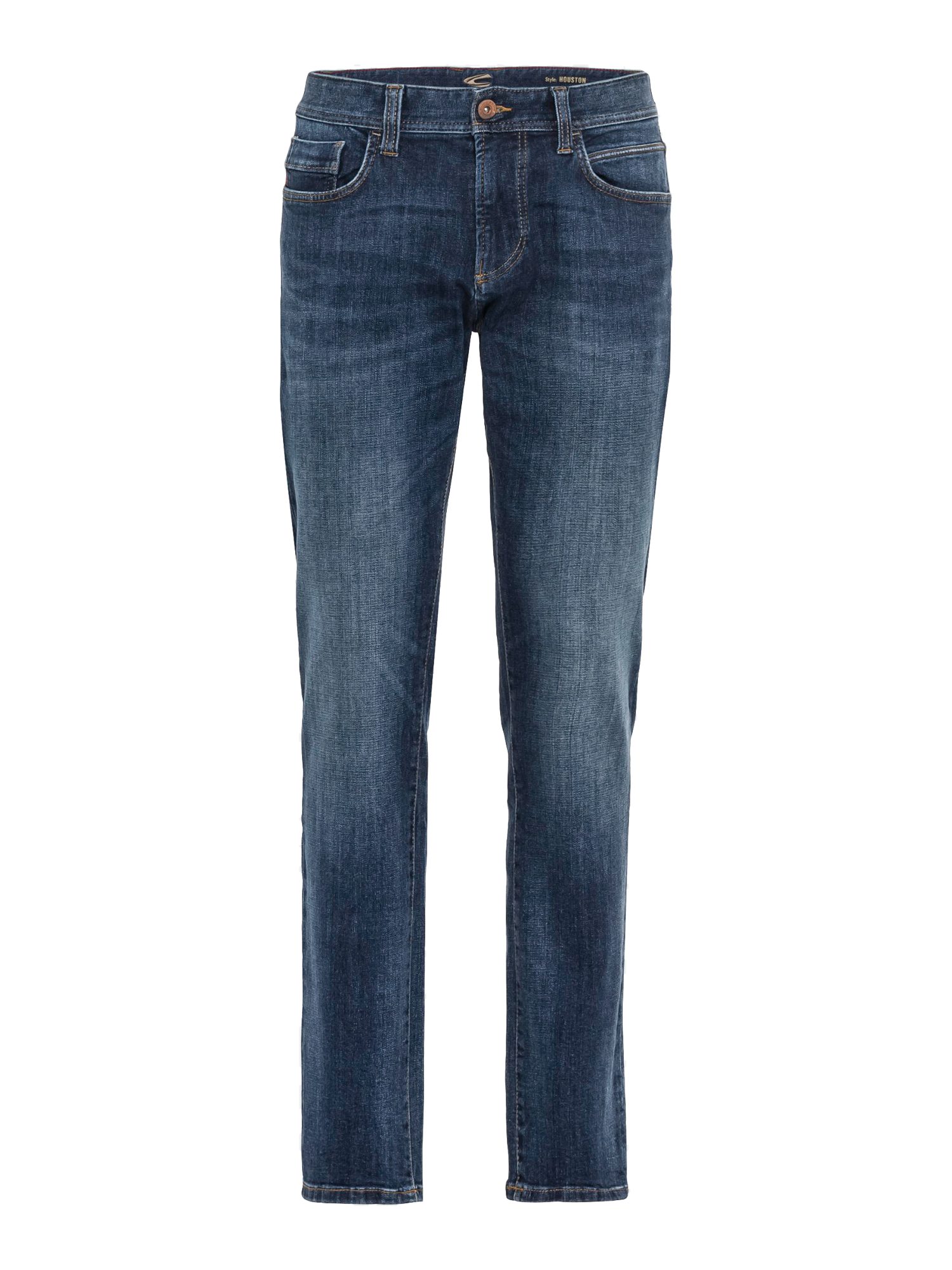 camel active 5-Pocket-Jeans blau,Casual,Baumwolle,Unifarben,Straight Leg