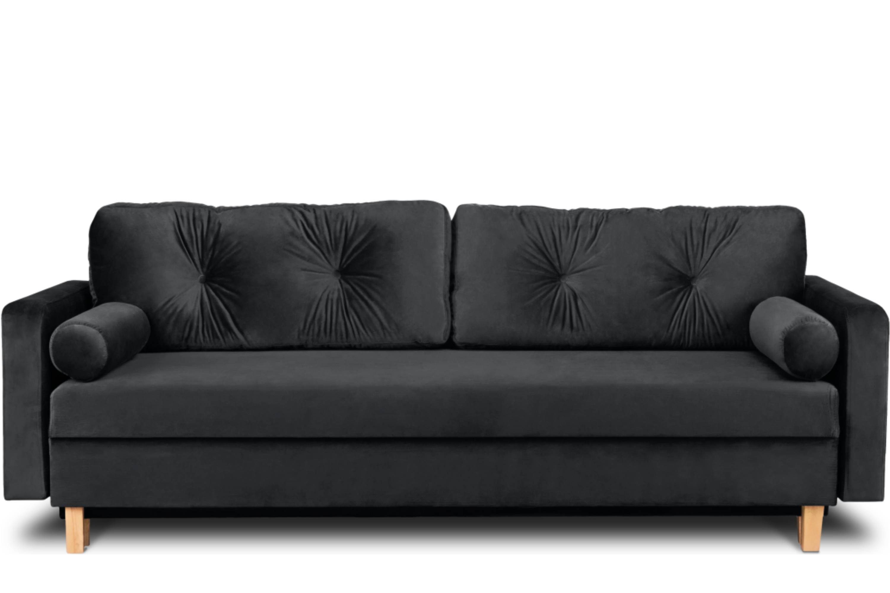 Sofa cm 196x150 ausziehbare Schlafsofa ERISO 3-Personen, Konsimo Liegfläche