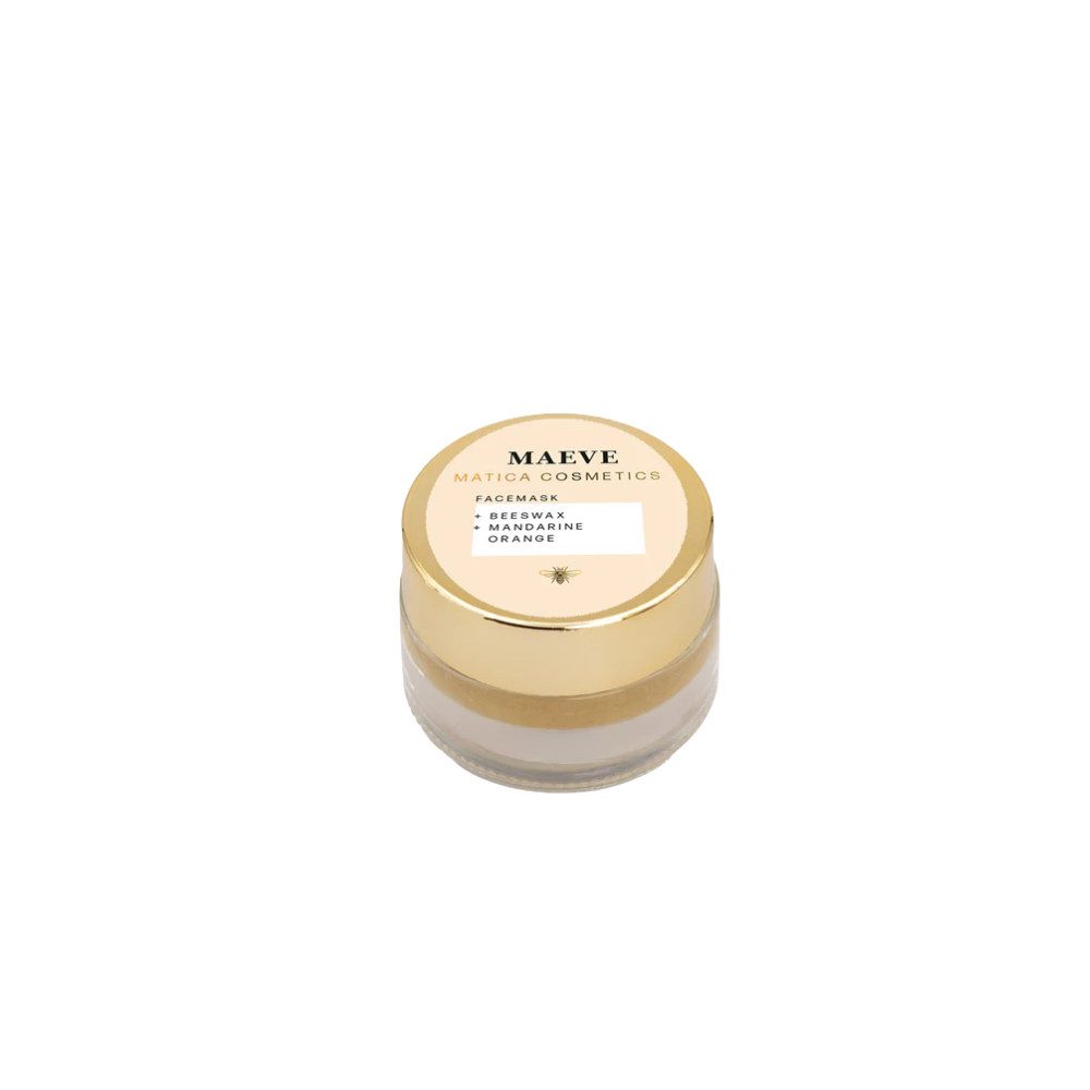 Matica Cosmetics Gesichtsmaske MAEVE Feuchtigkeitsmaske Mandarine in verschiedenen Größen erhältlich Kein Set, Ohne Parabene, Mikroplastik, Mineralöle oder synthetische Duftstoffe