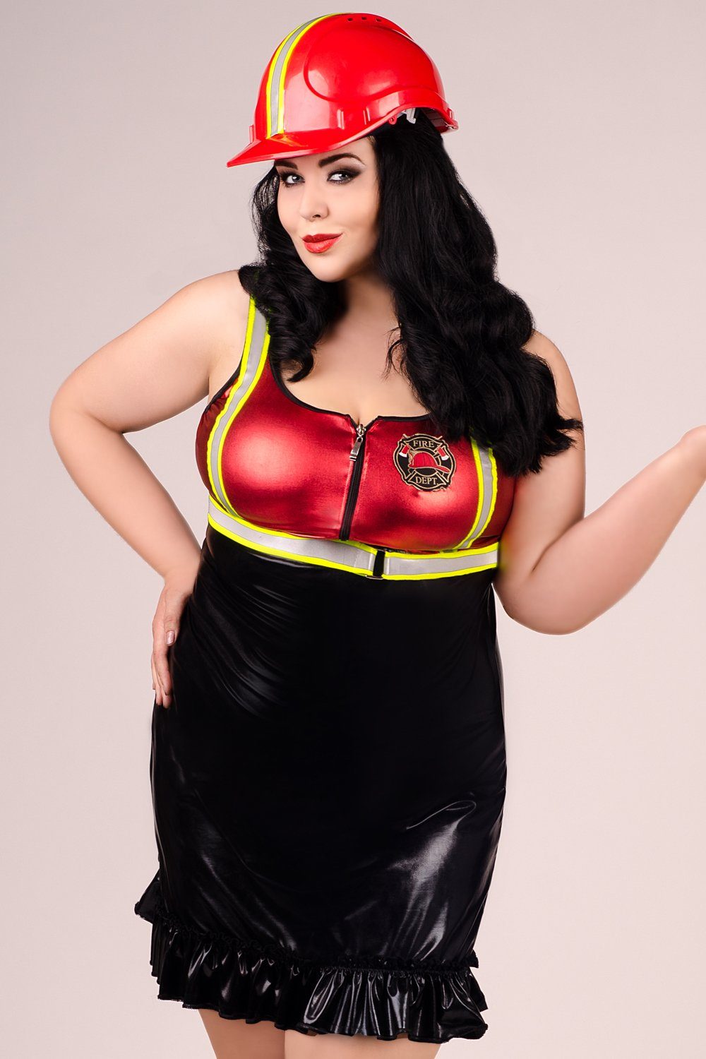 Andalea Kostüm, Outfit in schwarz/rot - 54/56