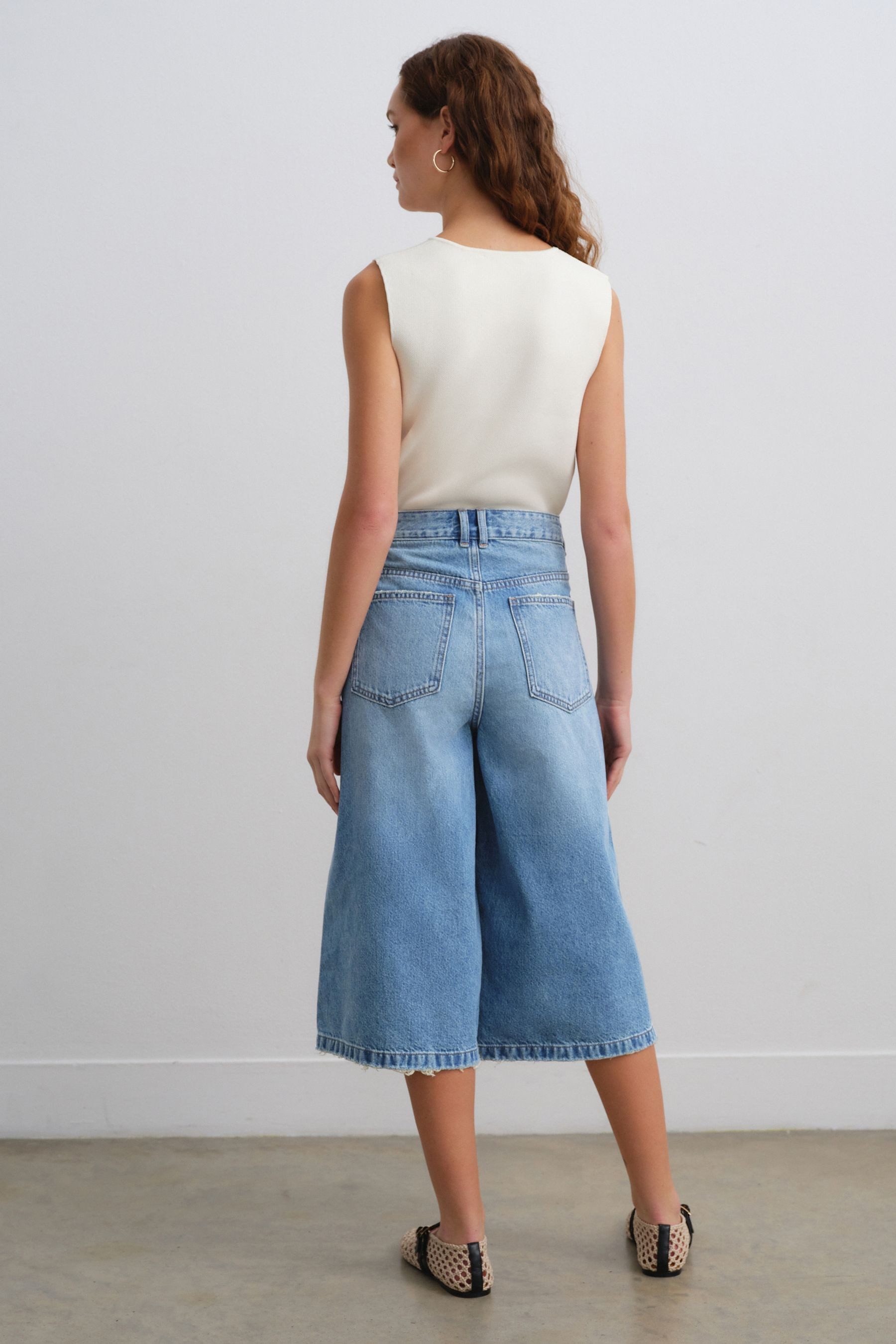 Next Jeansshorts Langer Jeansshorts aus 100 % günstig online kaufen