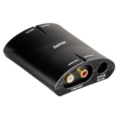 Hama Audio Adapter Konverter Digital > Analog Audio-Kabel, Toslink,Digital Koax,Cinch, Cinch, Wandelt Audio Digital zu Analog
