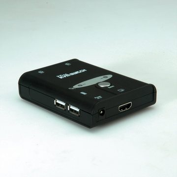VALUE KVM Switch "Star", 1U - 2 PCs, HDMI, USB Computer-Adapter