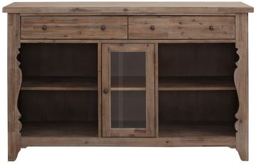 Home affaire Sideboard Magnolia, im rustikalem Flair, aus massivem Akazienholz