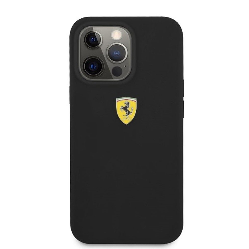 Ferrari Handyhülle Silikonhülle MagSafe, Silikon, MagSafe-kompatibel, Ferrari-Lizenzprodukt