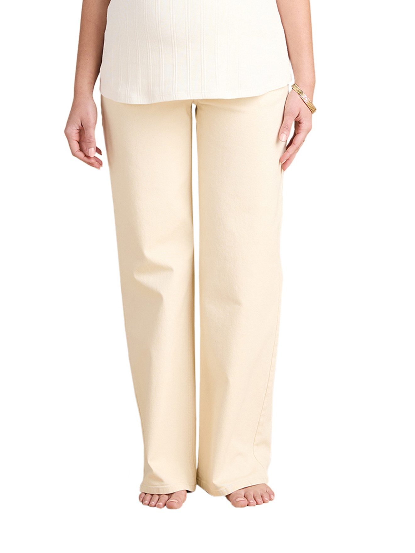 Envie de Fraise Umstandsjeans Weite Umstands-Jeans, Bio-Baumwolle Bundweite verstellbar, Seamless-Einsatz