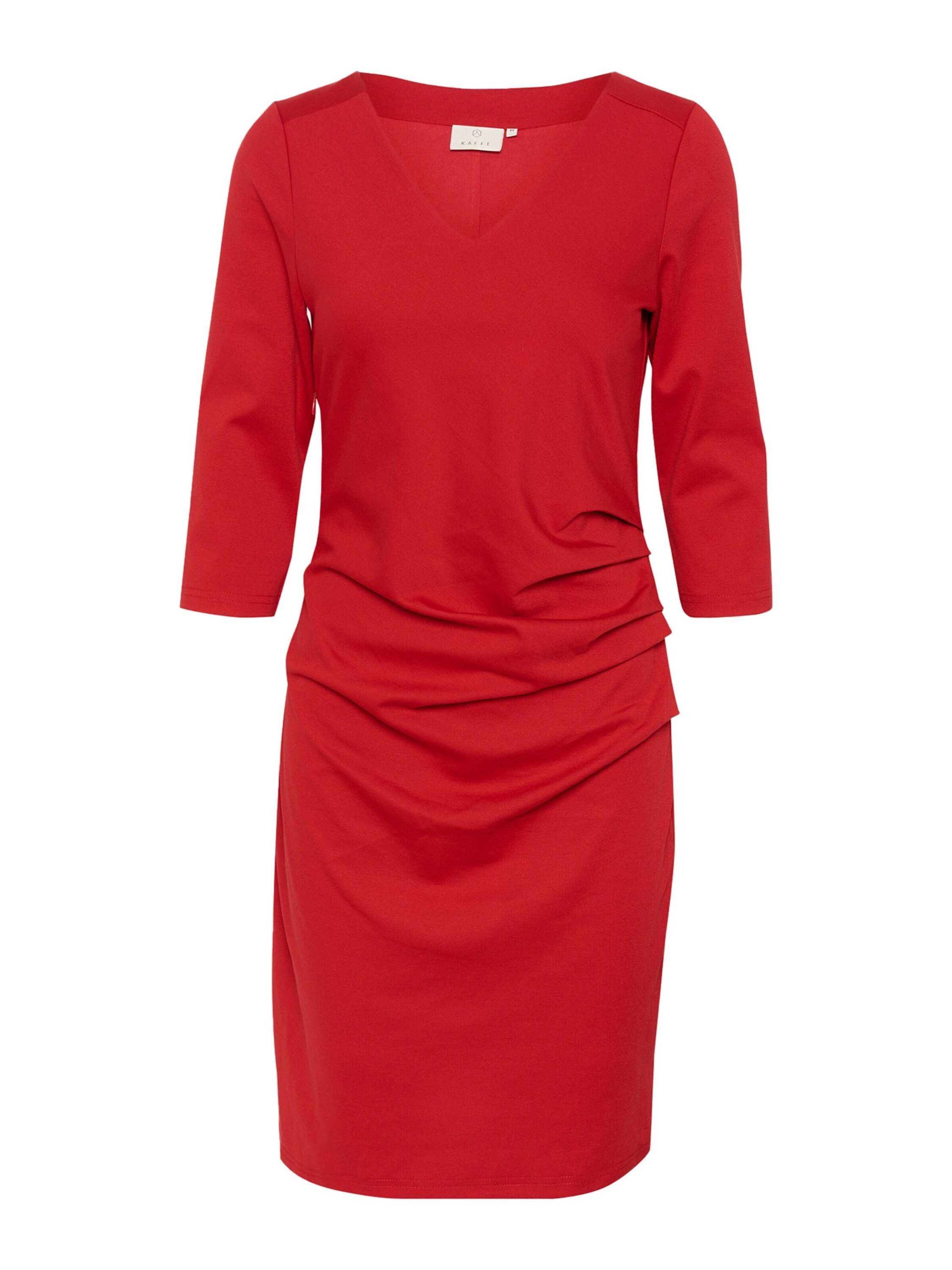 KAFFE Midikleid KA India (1-tlg) Drapiert/gerafft