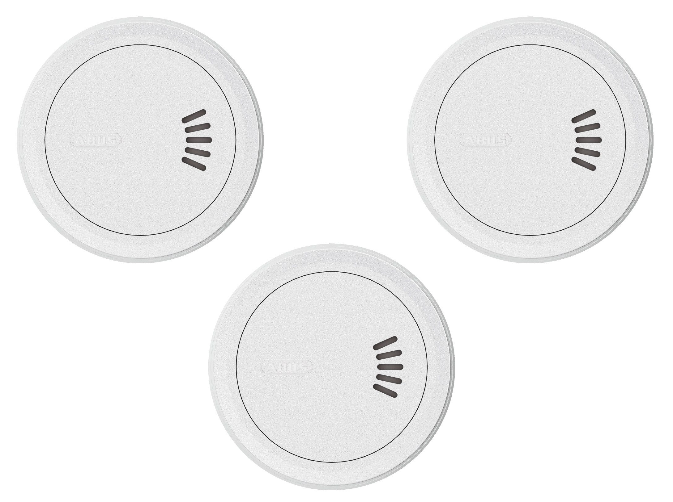 ABUS Rauchmelder PREFIRA MINI - mit 10-Jahres-Batterie - 3er Set Rauchmelder (Unauffällig und schlafzimmertauglich: Mit nur 7 cm Durchmesser)