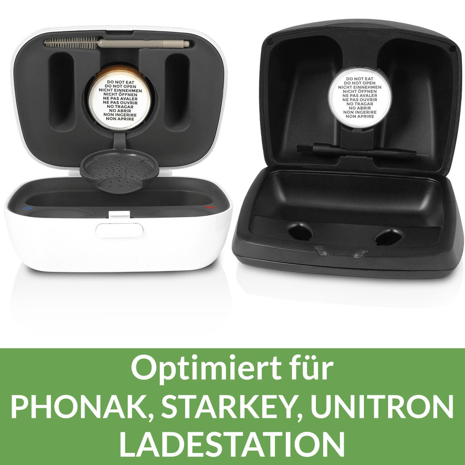 JB White Cerumenfilter Trockenkapseln Hörgeräte für Phonak C&C Dry-Capy Ladestation Charger, Kieselgel-Perlen mit Farbindikator zur Entfeuchtung, 100% kompatibe – Bild 4 von 5