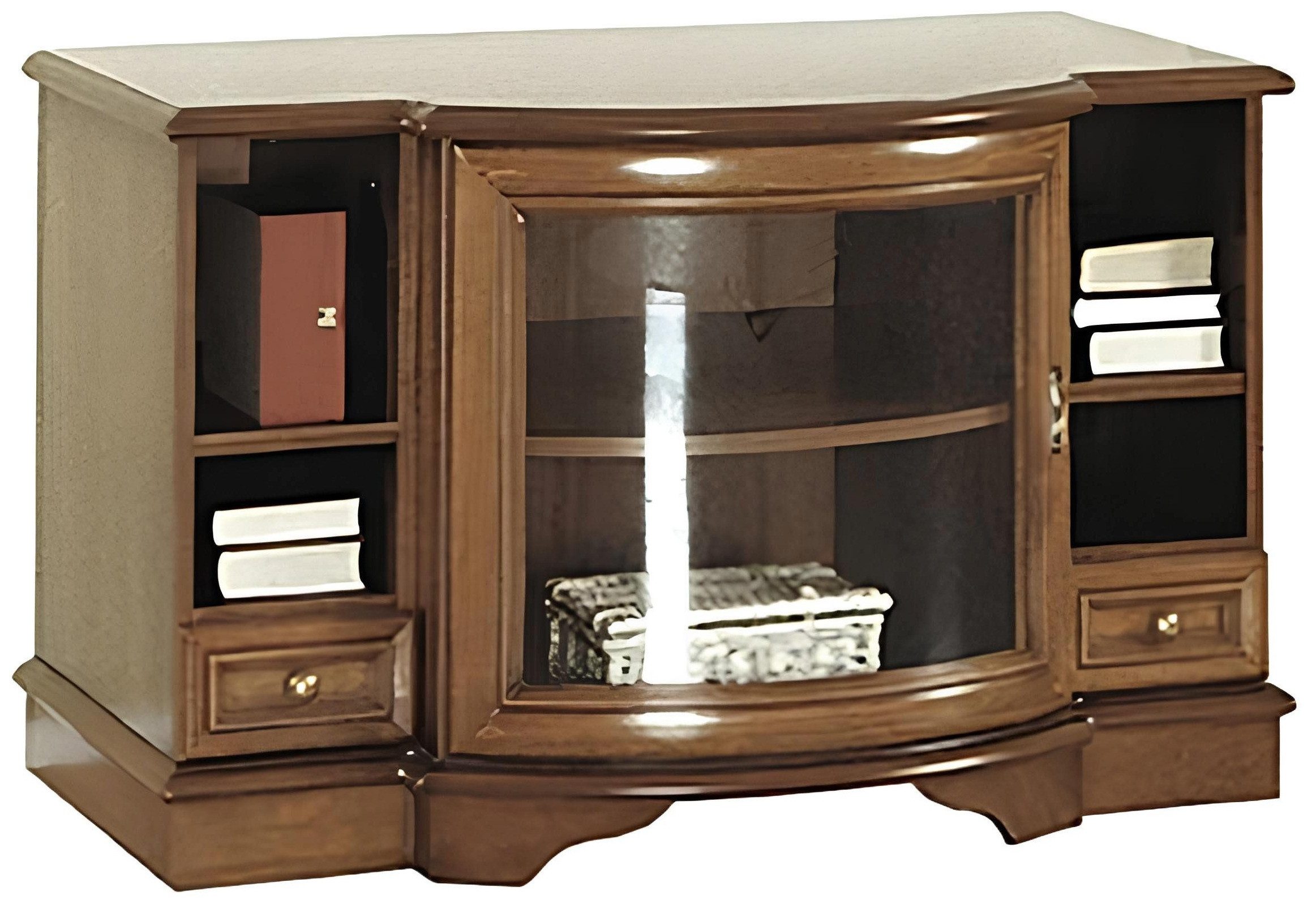 Xlmoebel TV-Schrank Modernes TV Lowboard mit Stauraum und Fächern in Holzoptik (1-St., TV Lowboard) Hergestellt in Europa