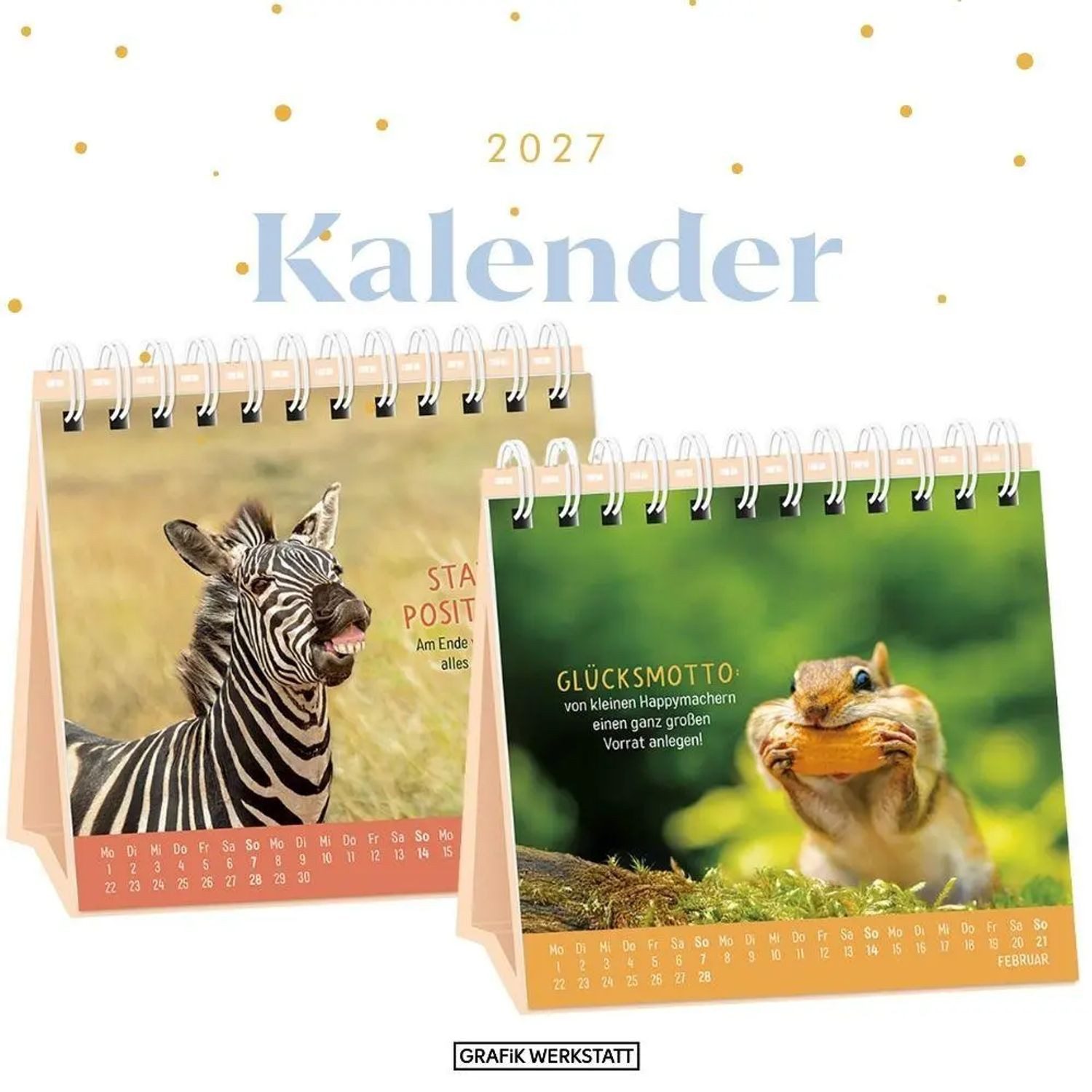 Grafik Werkstatt Tischkalender Tischkalender 2027 Happymacher – Bild 2 von 5