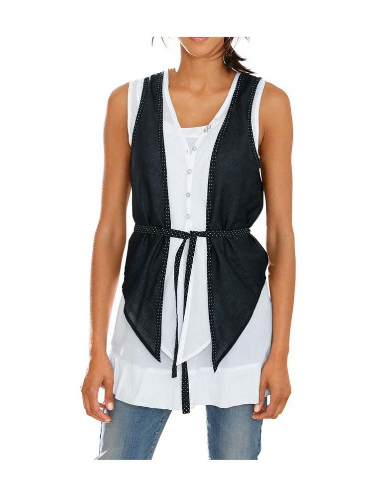 heine Shirtbluse »LINEA TESINI Damen Designer-Blusenset, weiß-schwarz«  online kaufen | OTTO