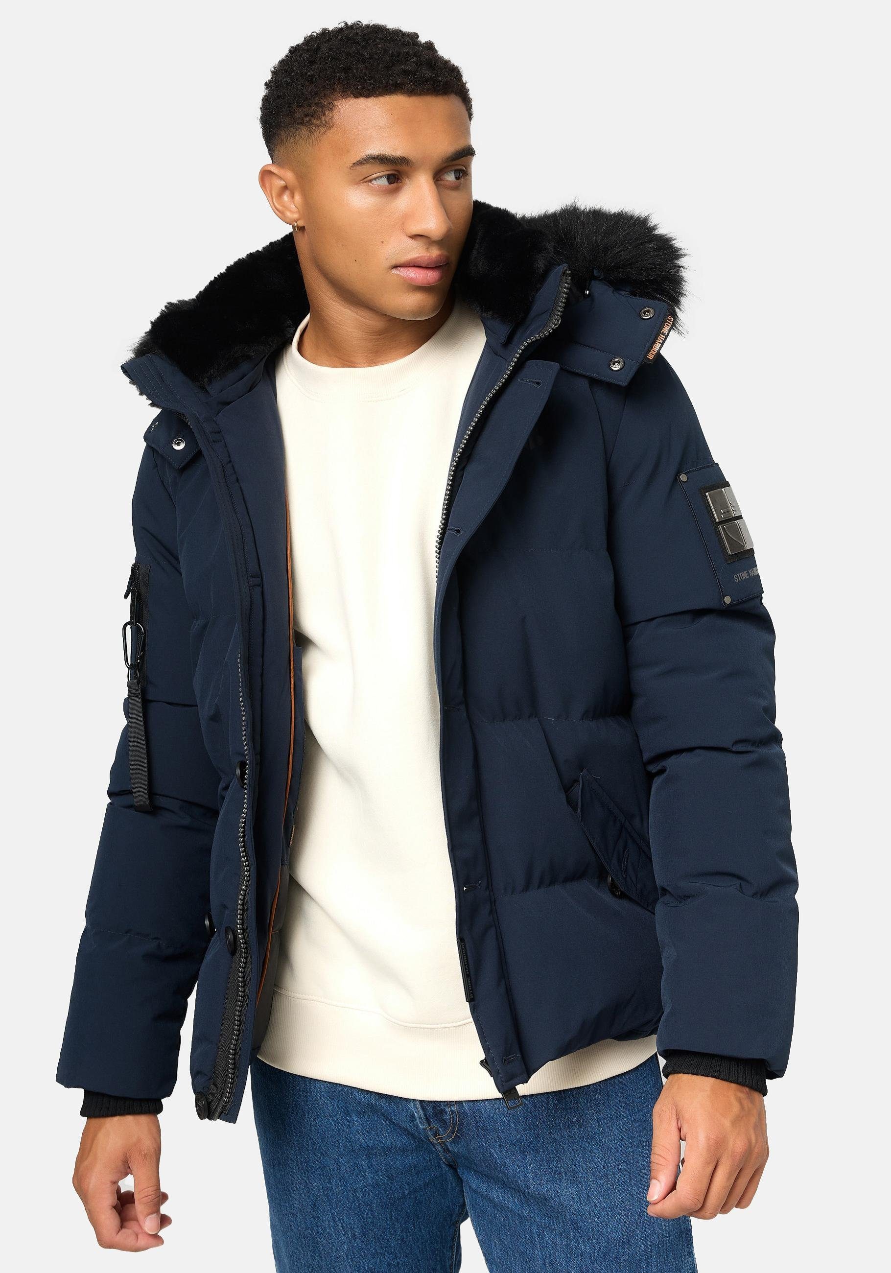Stone Harbour Winterjacke Halvaar stylischer Winterparka mit abnehmbarer Kapuze