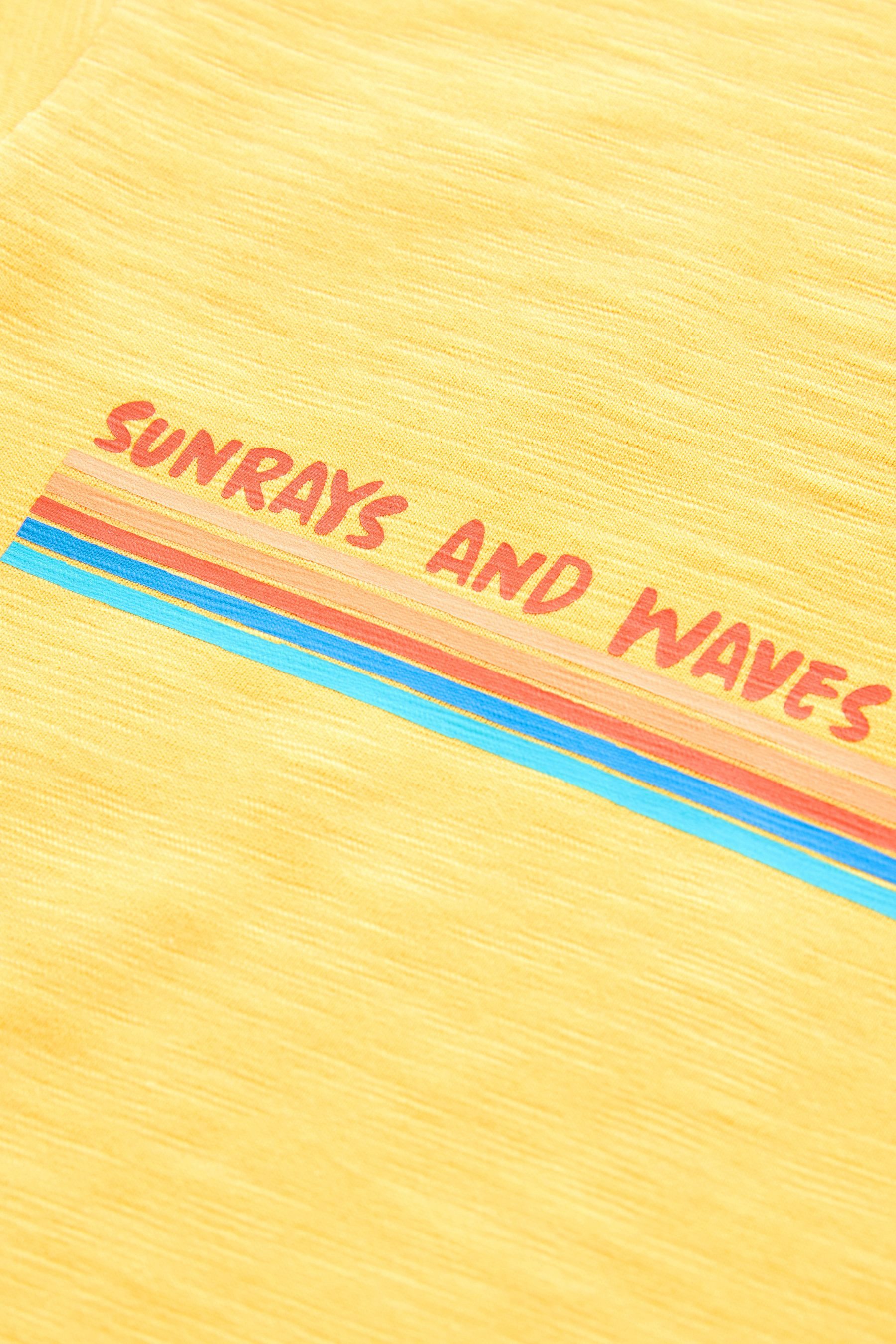 Next T-Shirt Kurzarm-T-Shirt mit Grafik-Print aus Baumwolle (1-tlg)