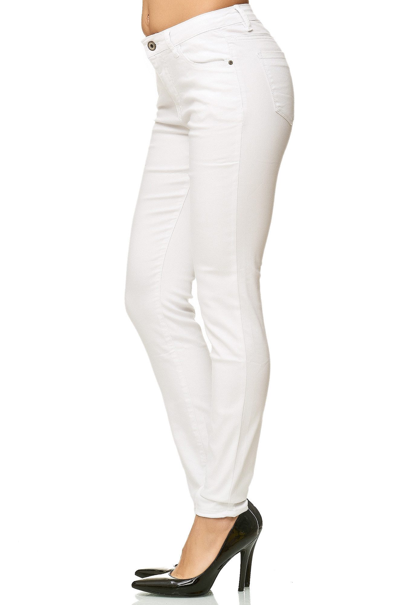 Elara Skinny-fit-Jeans Damen Stretch Jeans im Slim Fit mit klassischem 5-Pocket-Design