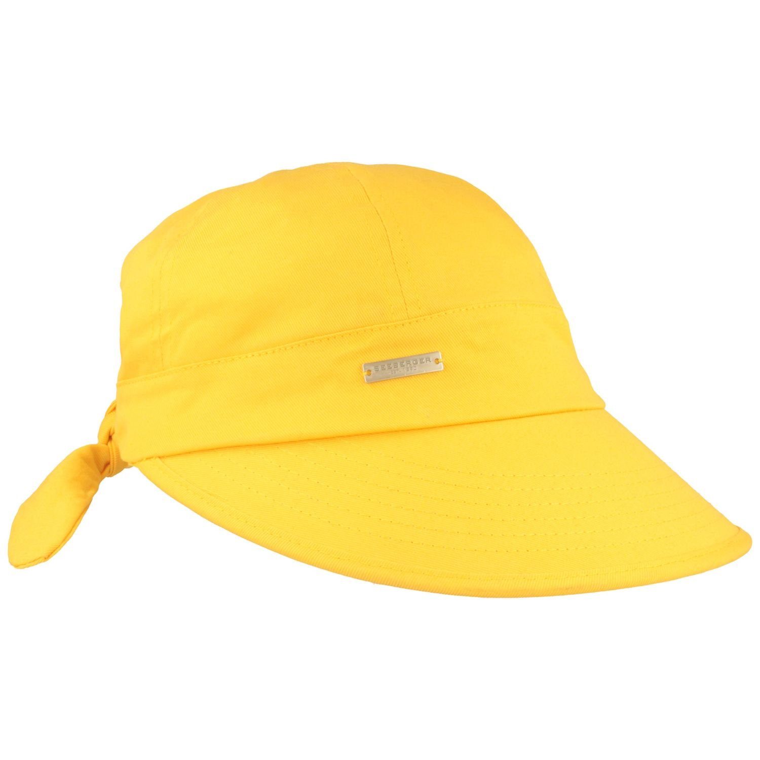 Baumwolle 100% hinten Schleife Schildkappe Visor Seeberger aus 41-limette mit