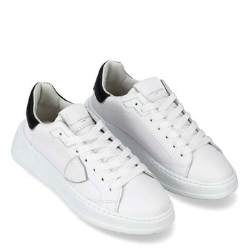 PHILIPPE MODEL Sneaker TRES TEMPLE Veau Blanc Noir V010 Sneaker