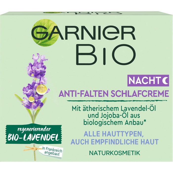 GARNIER Nachtcreme regenerierender Bio-Lavendel Anti-Falten Schlafcreme AV9439