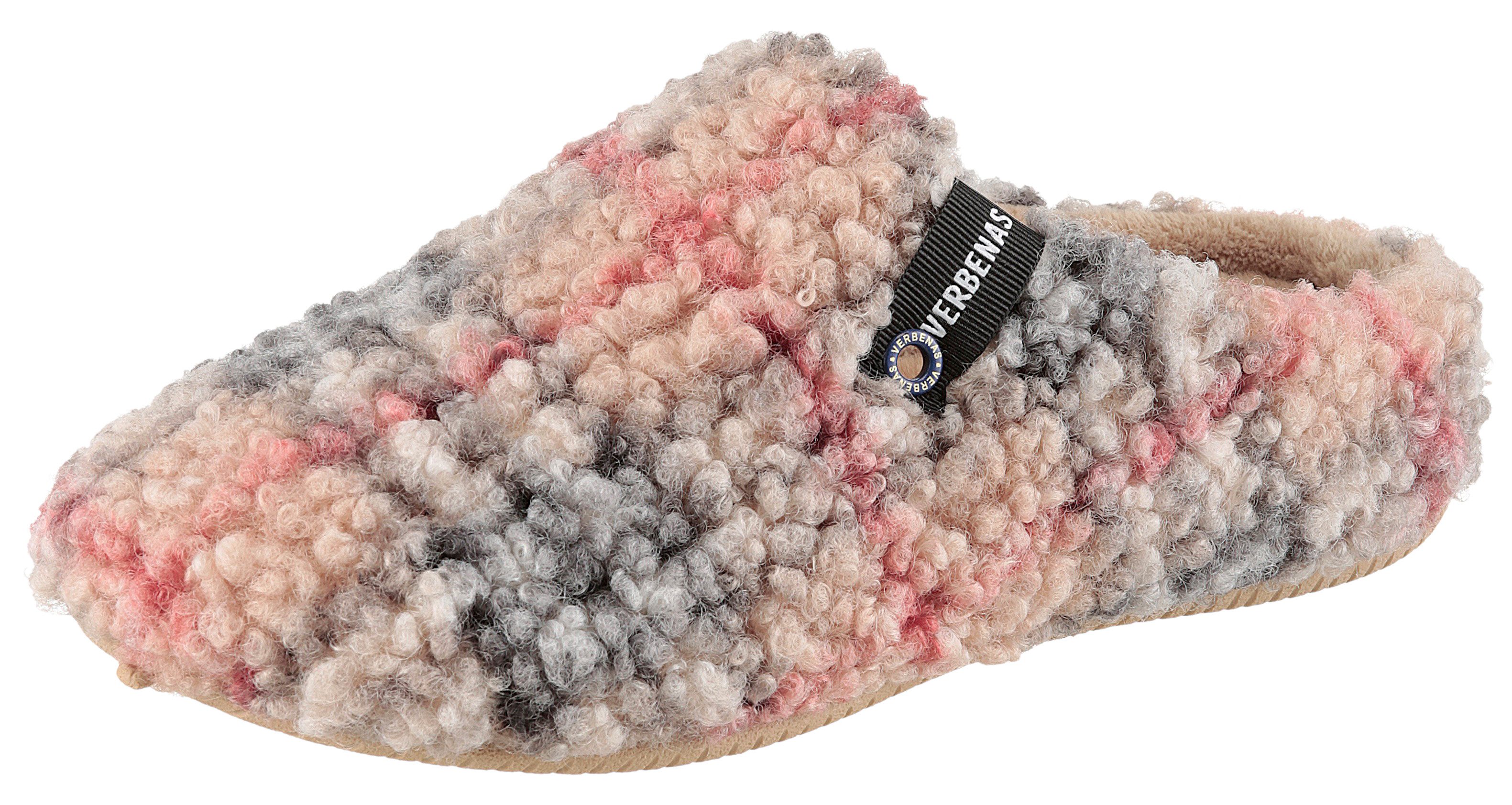 VERBENAS York Gales Pantoffel Hausschuh, Homeslipper, Wohlfühlschuh in karierter Optik