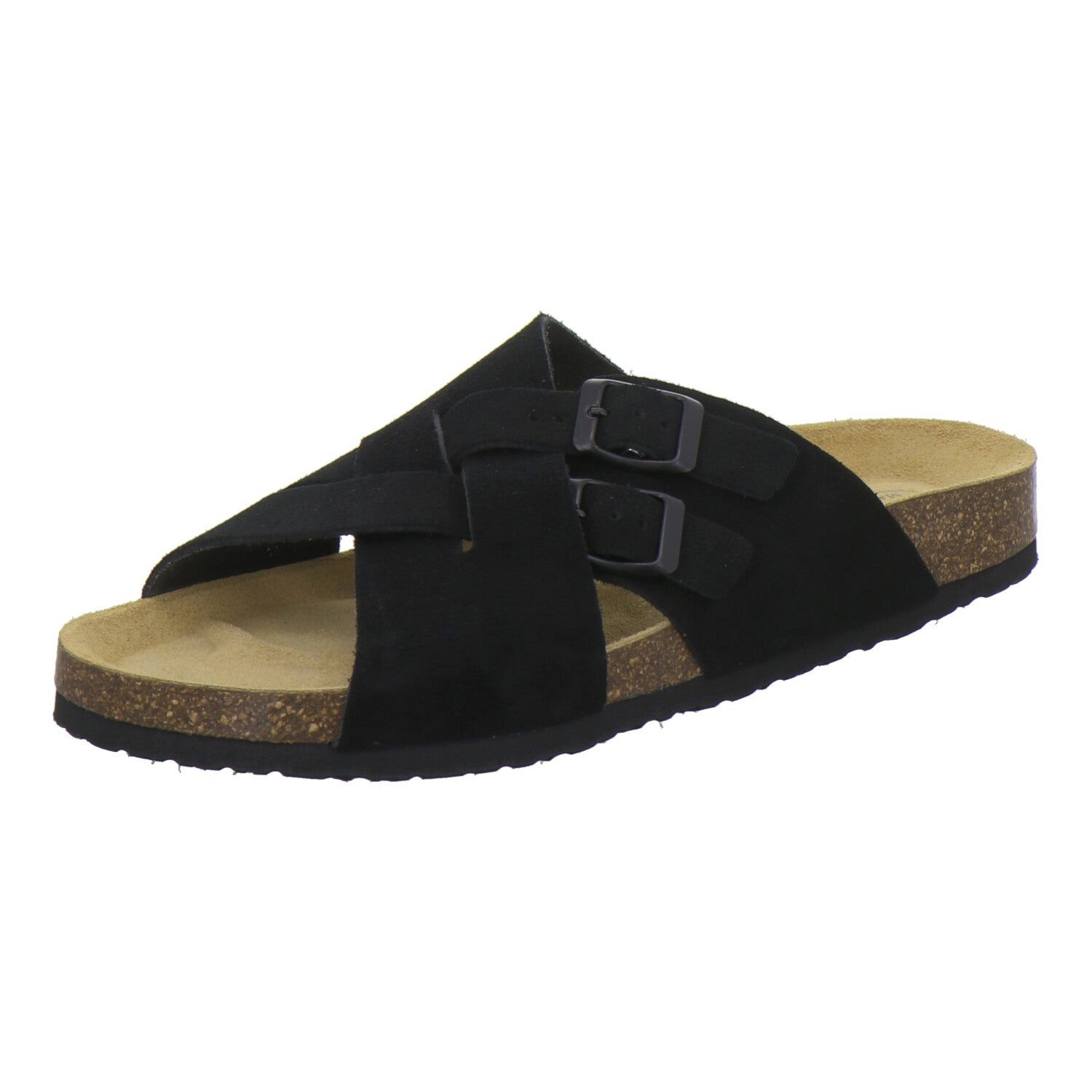 AFS-Schuhe Herren Kralle Pantolette aus Veloursleder mit Fußbett, Made in Germany