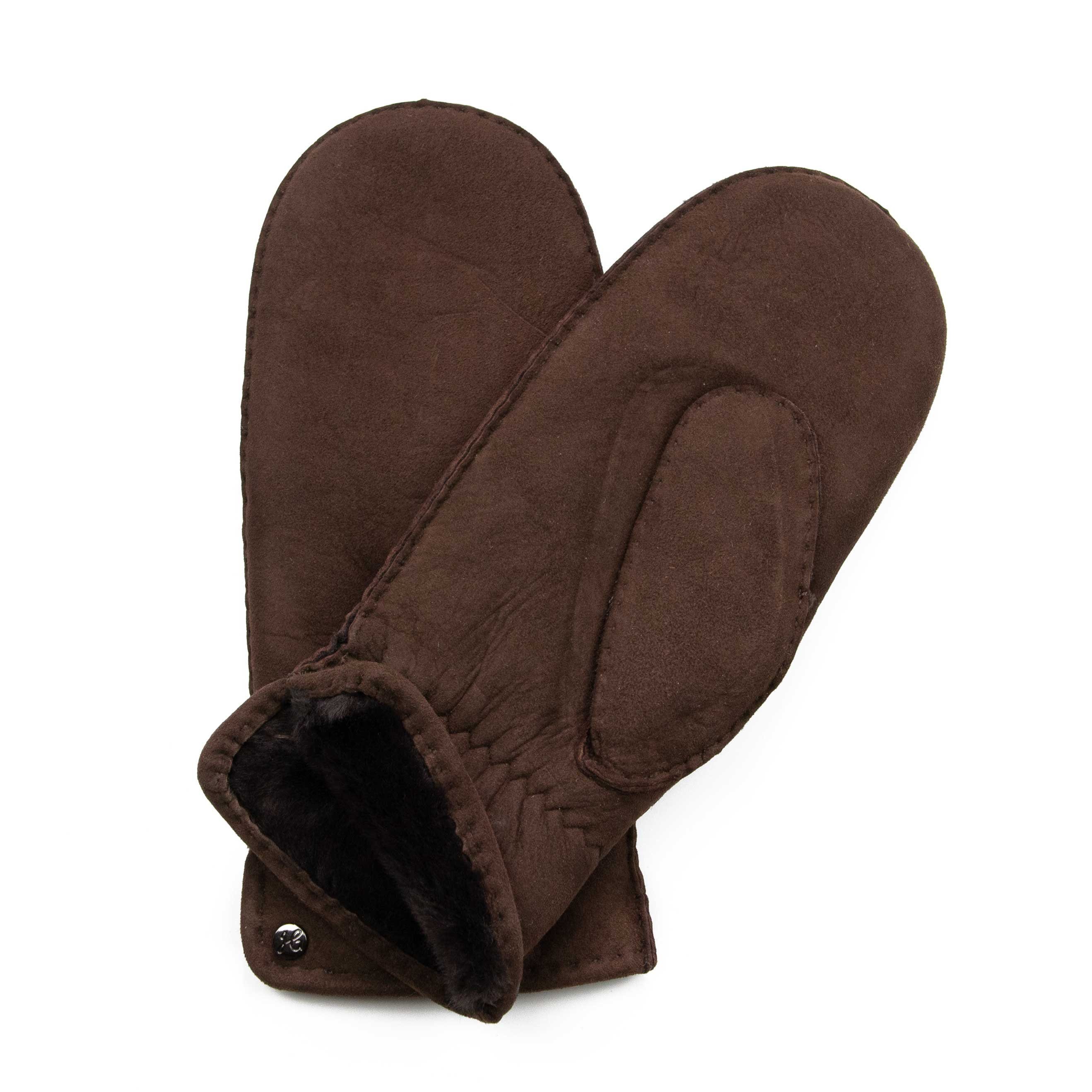Hand Gewand by Weikert Lederhandschuhe LEON - Sportliche Fäustlinge aus spanischem Merino-Lammfell
