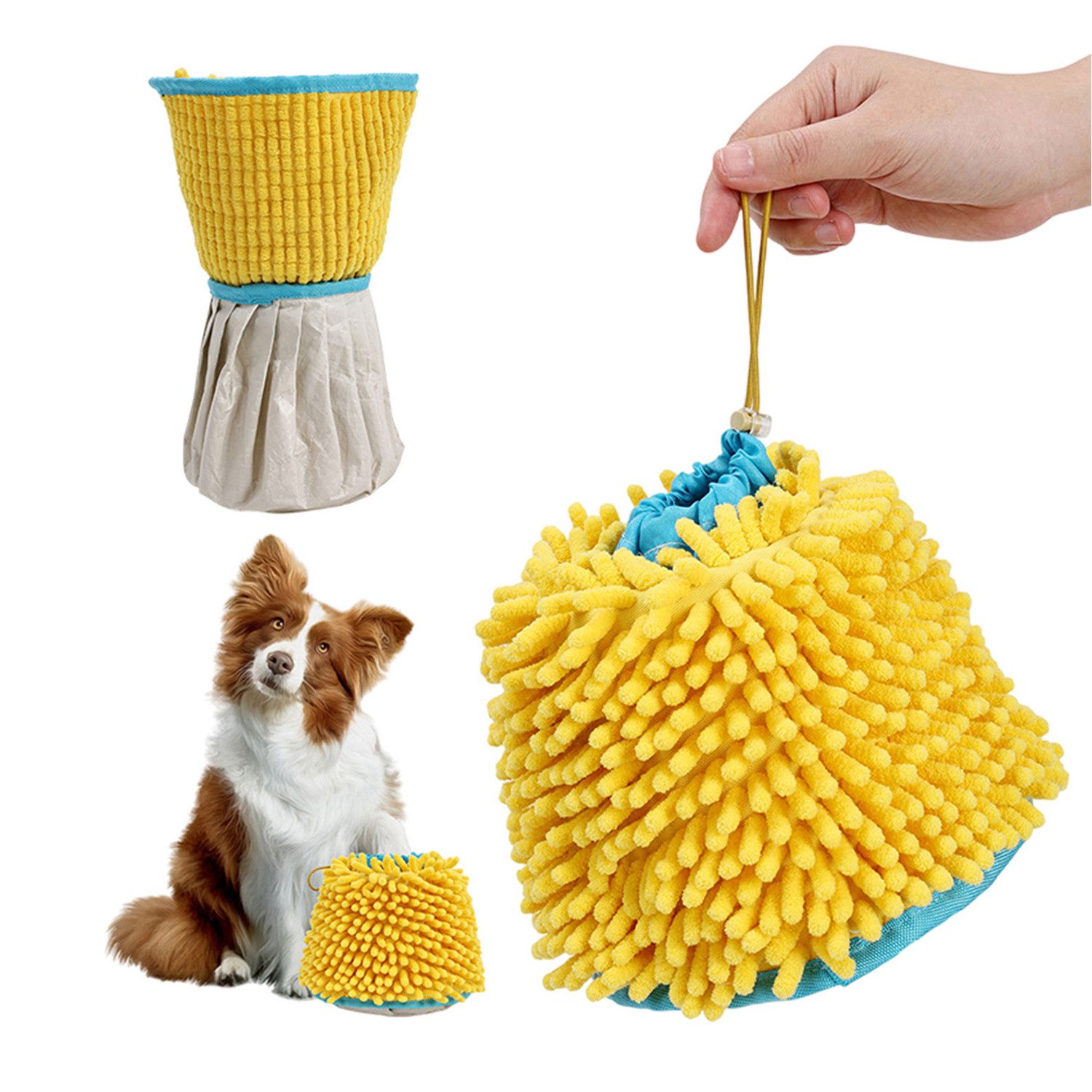 Refttenw Pfotenpflege 2 in 1 Pfoten Waschbecher für Hunde,verstellbar Pfotenreiniger