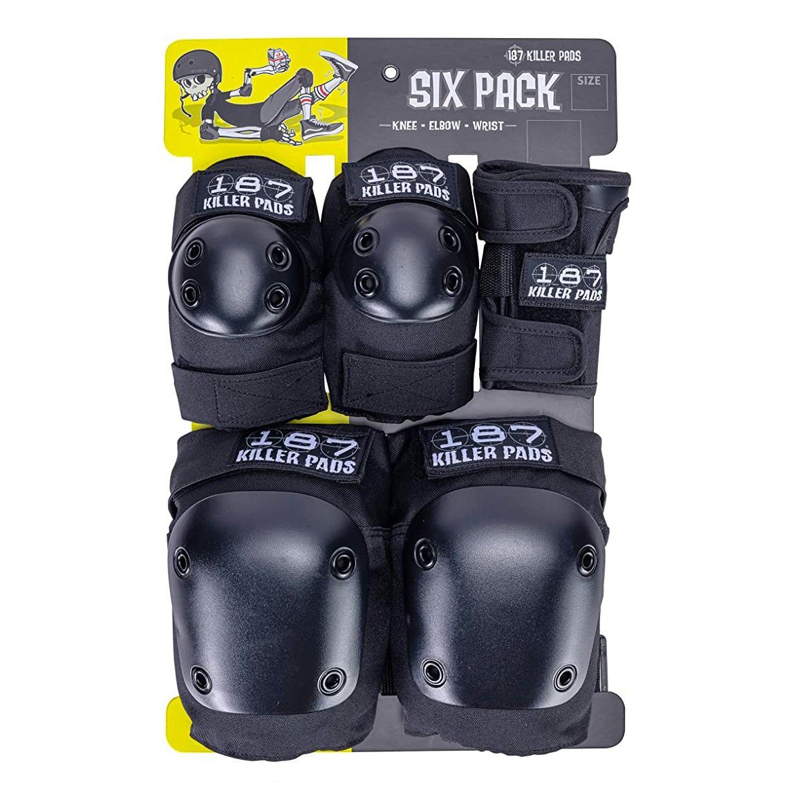 187 KillerPads Protektoren-Set Junior Six Pack - black