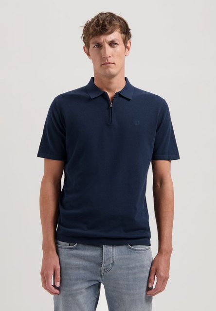 Dstrezzed Poloshirt – Casual Polo-Shirt - Baumwoll Polo einfarbig – Zip Po günstig online kaufen