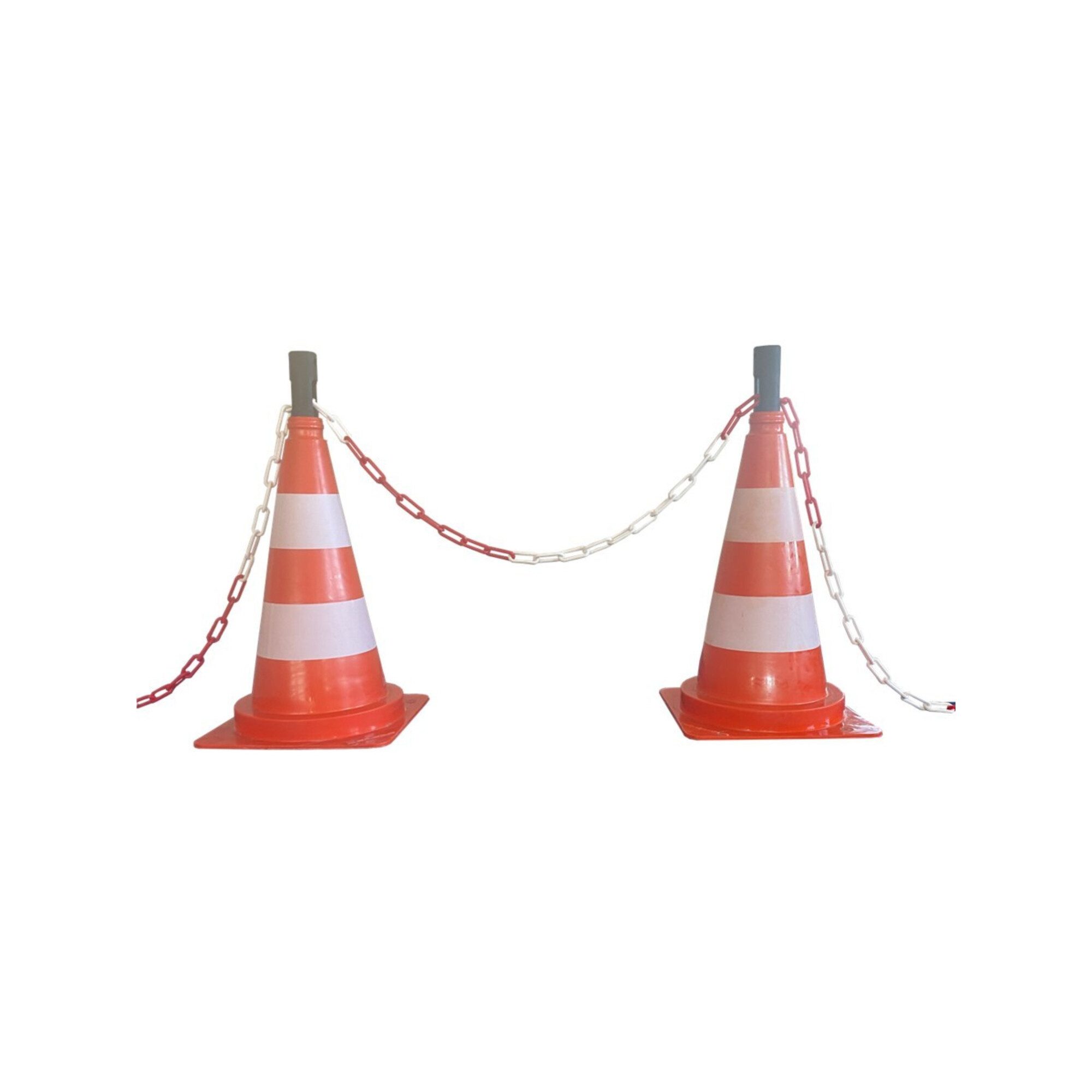 SCHAKE Verkehrsschild Schake Absperrkette rot / weiß, Kunststoff 6 mm, VE 25m