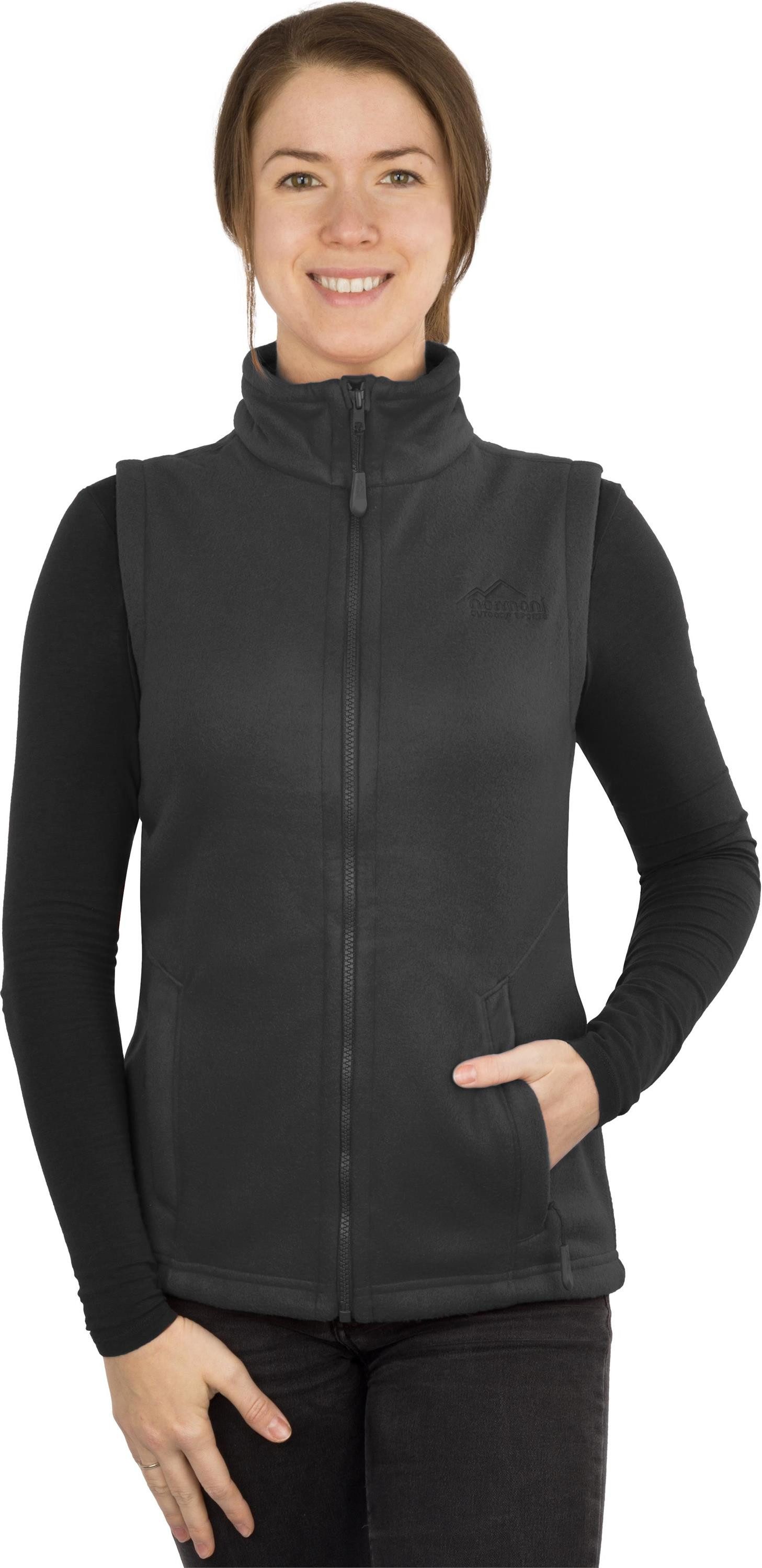 normani Fleeceweste Damen Fleeceweste Kiamika Übergangsweste mit Einschubtaschen Outdoorweste Winterweste