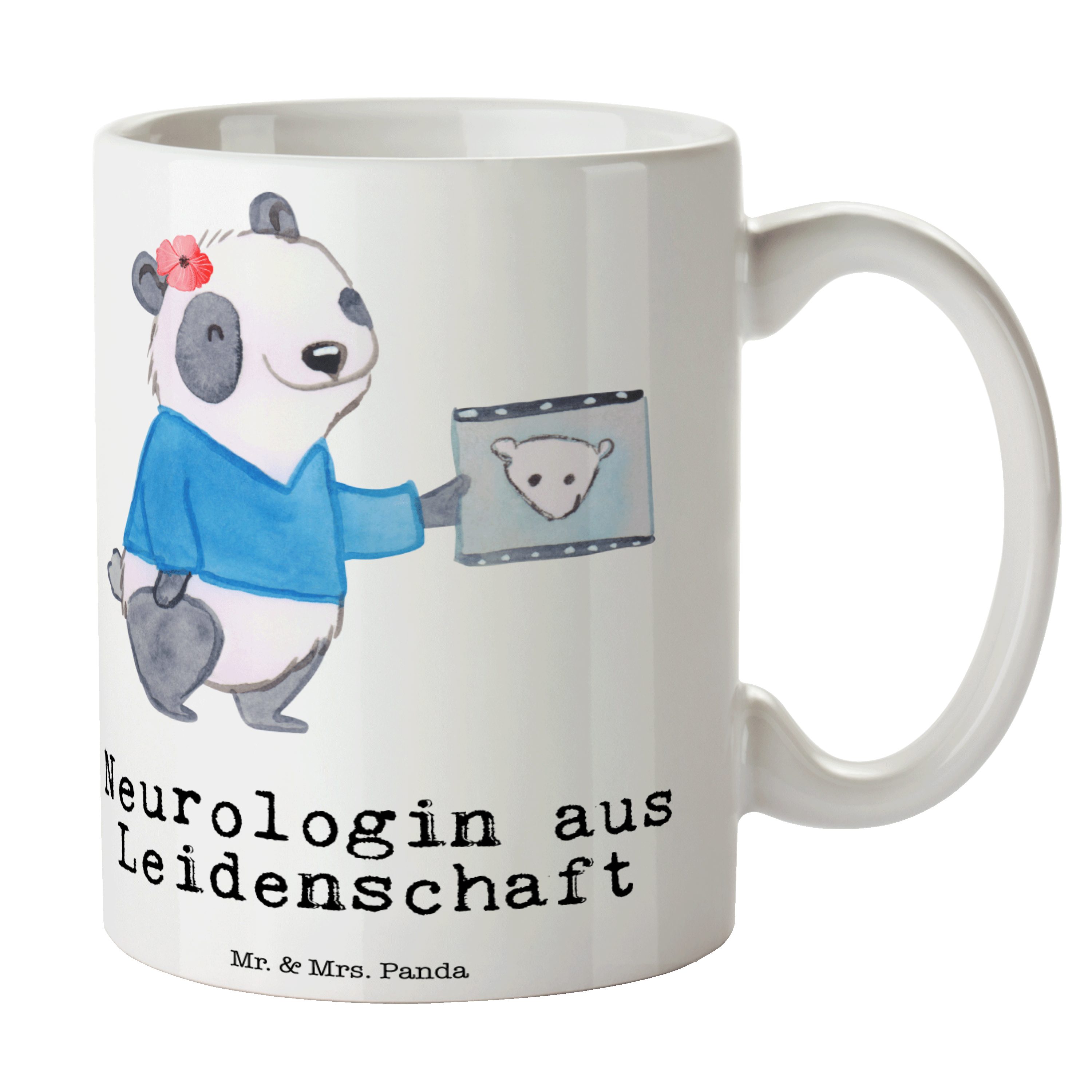 - Sprüche, Kollege, & Geschenk, Weiß Mrs. Tasse Tasse Leidenschaft Keramik Panda - Neurologin Mr. aus