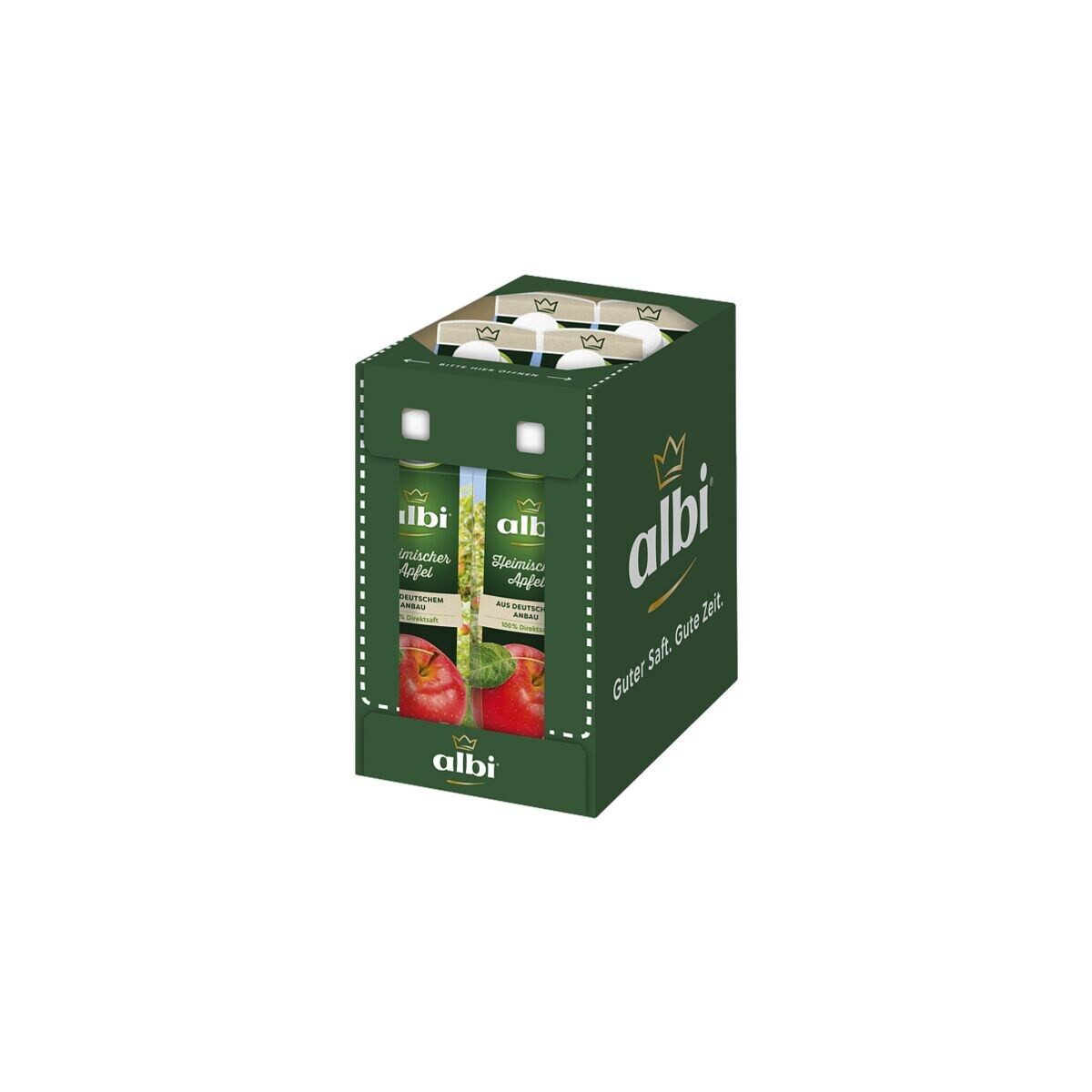 albi® Saft Apfel Direktsaft naturtrüb, 6x 1 Liter, 100% Direktsaft