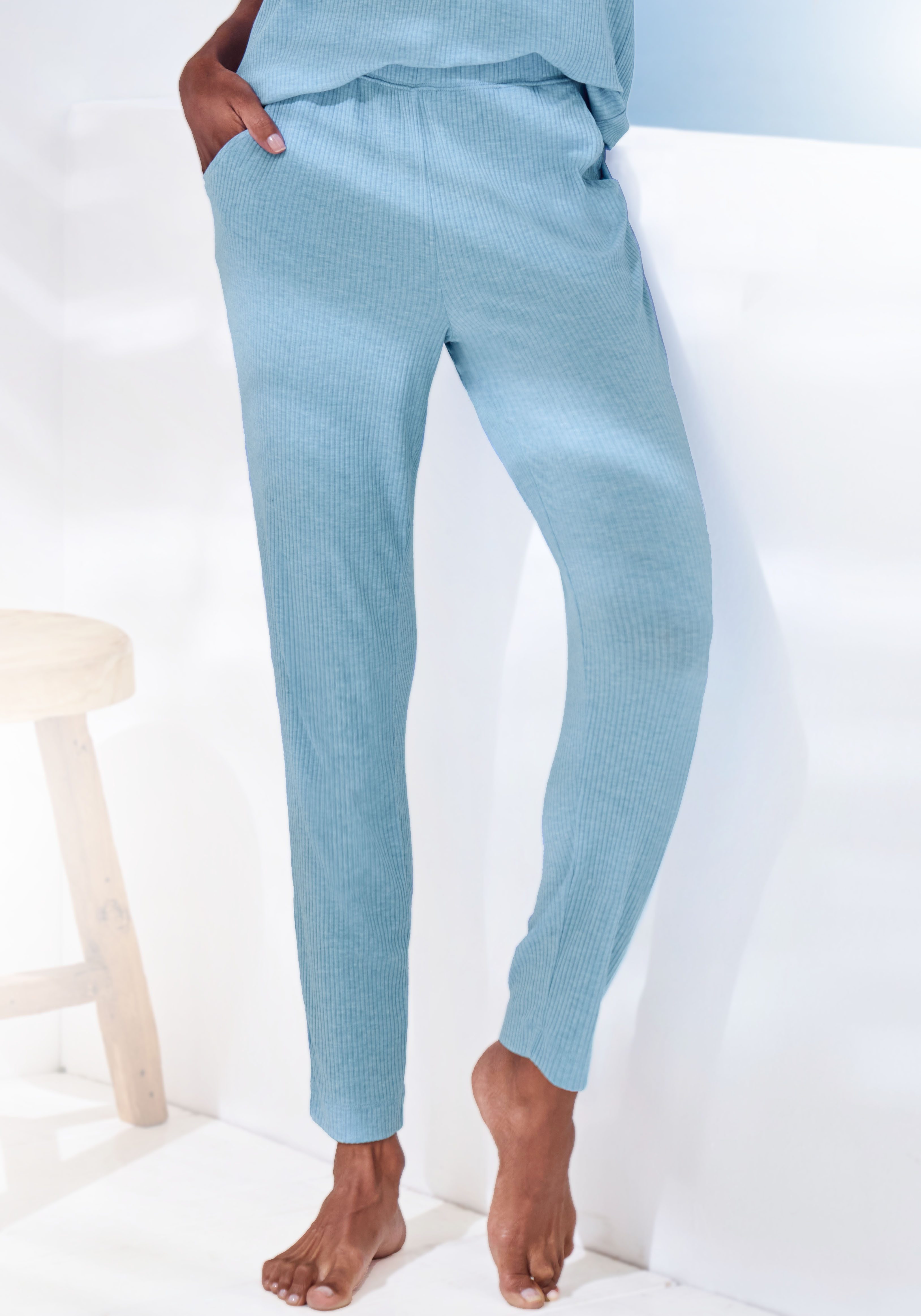 s.Oliver Pyjamahose in elastischer 4x4 Rippware