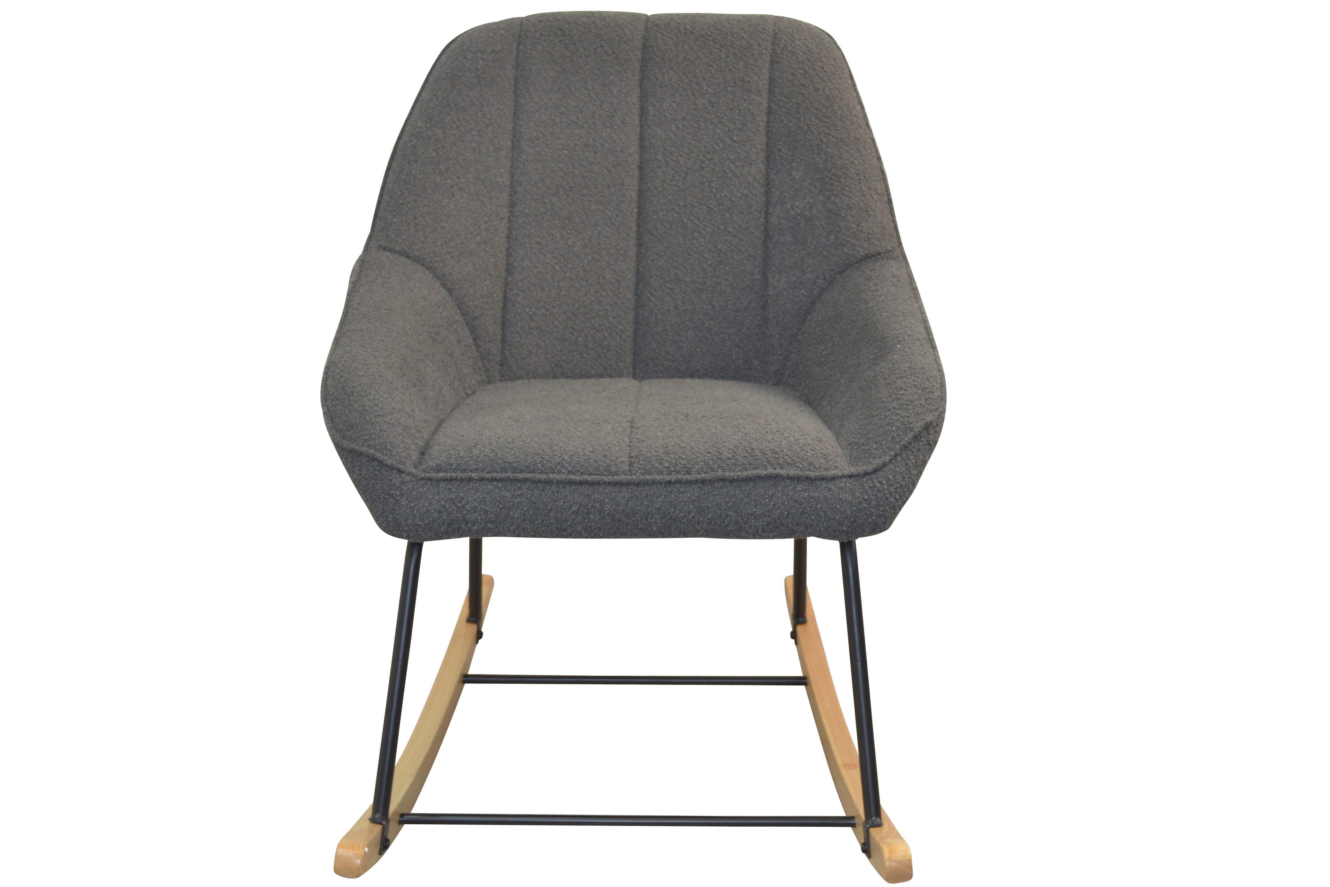 moebel-direkt-online Schaukelstuhl Bequemer Schaukelsessel mit Stoffbezug, in drei Farben