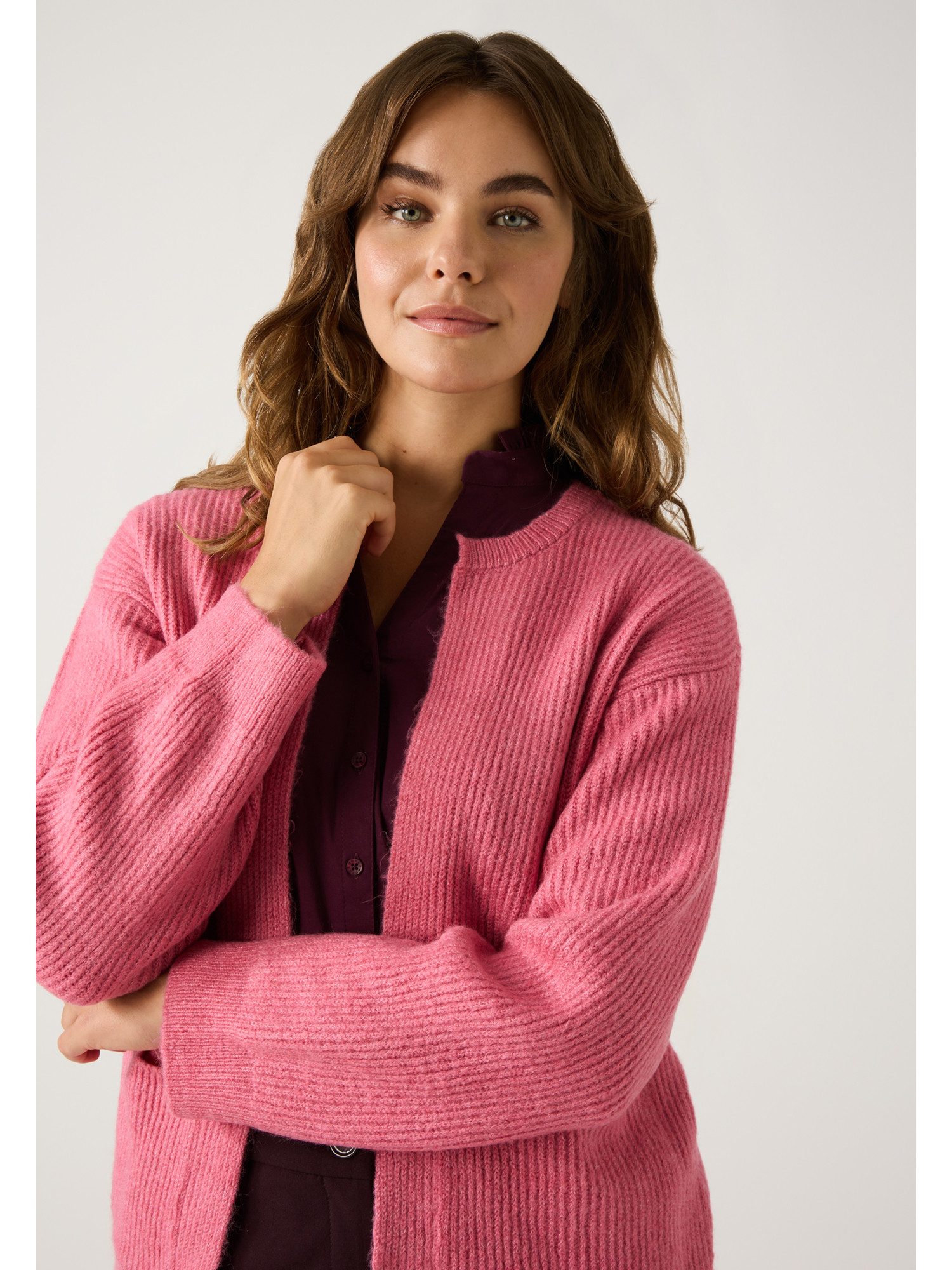 MORE&MORE Cardigan weiche Langarmstrickjacke günstig online kaufen