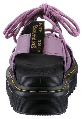 DR. MARTENS Nartilla Hydro Plateausandale, Sommerschuh, Sandalette, Plateauabsatz, mit raffinierter Schnürung