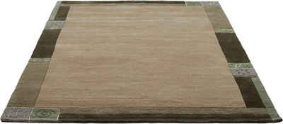 Wollteppich India, LUXOR living, rechteckig, Höhe: 20 mm, reine Wolle, handgeknüpft, mit Bordüre, auch als Дорожка