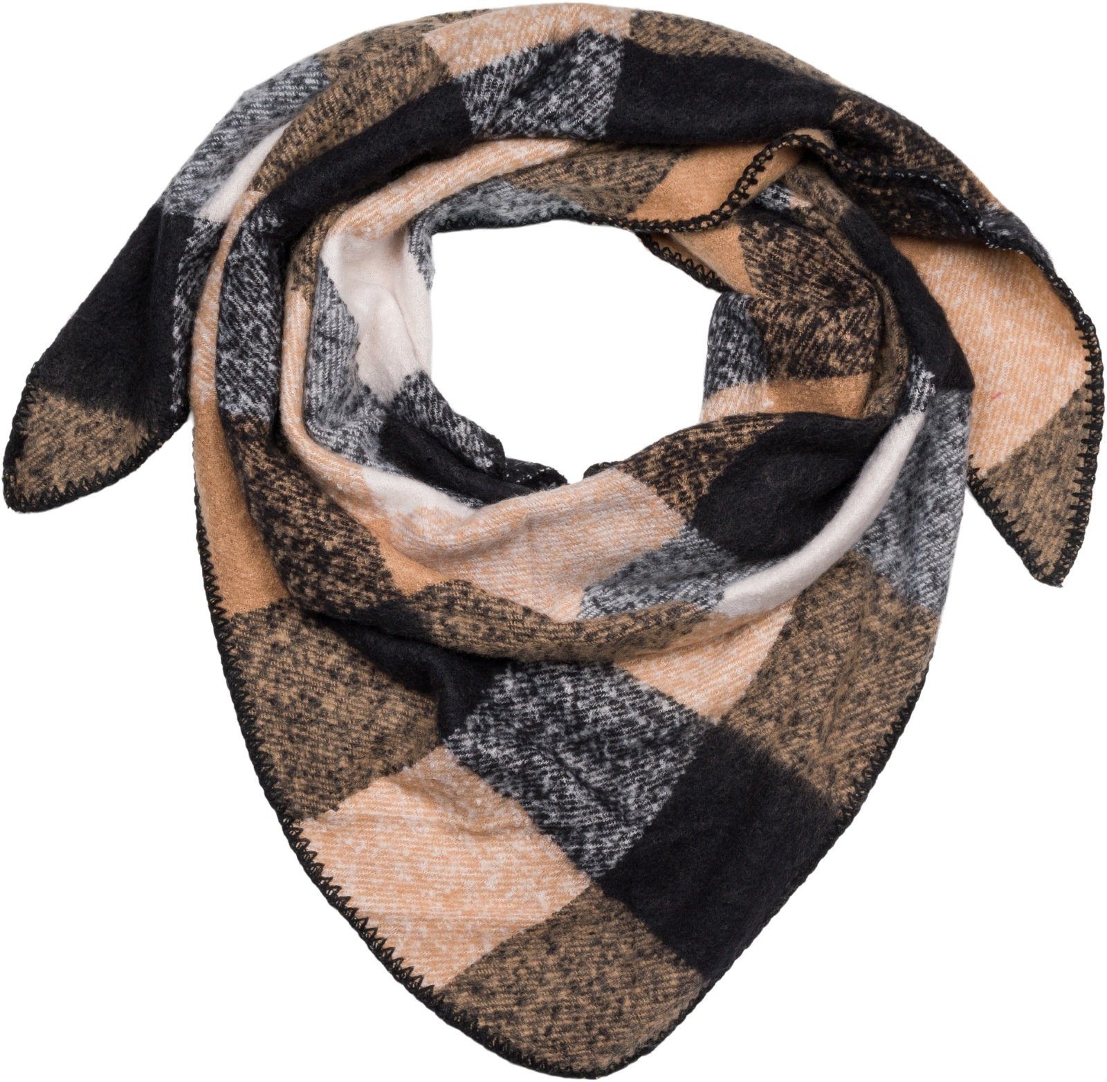 Hellbraun-Schwarz-Weiß